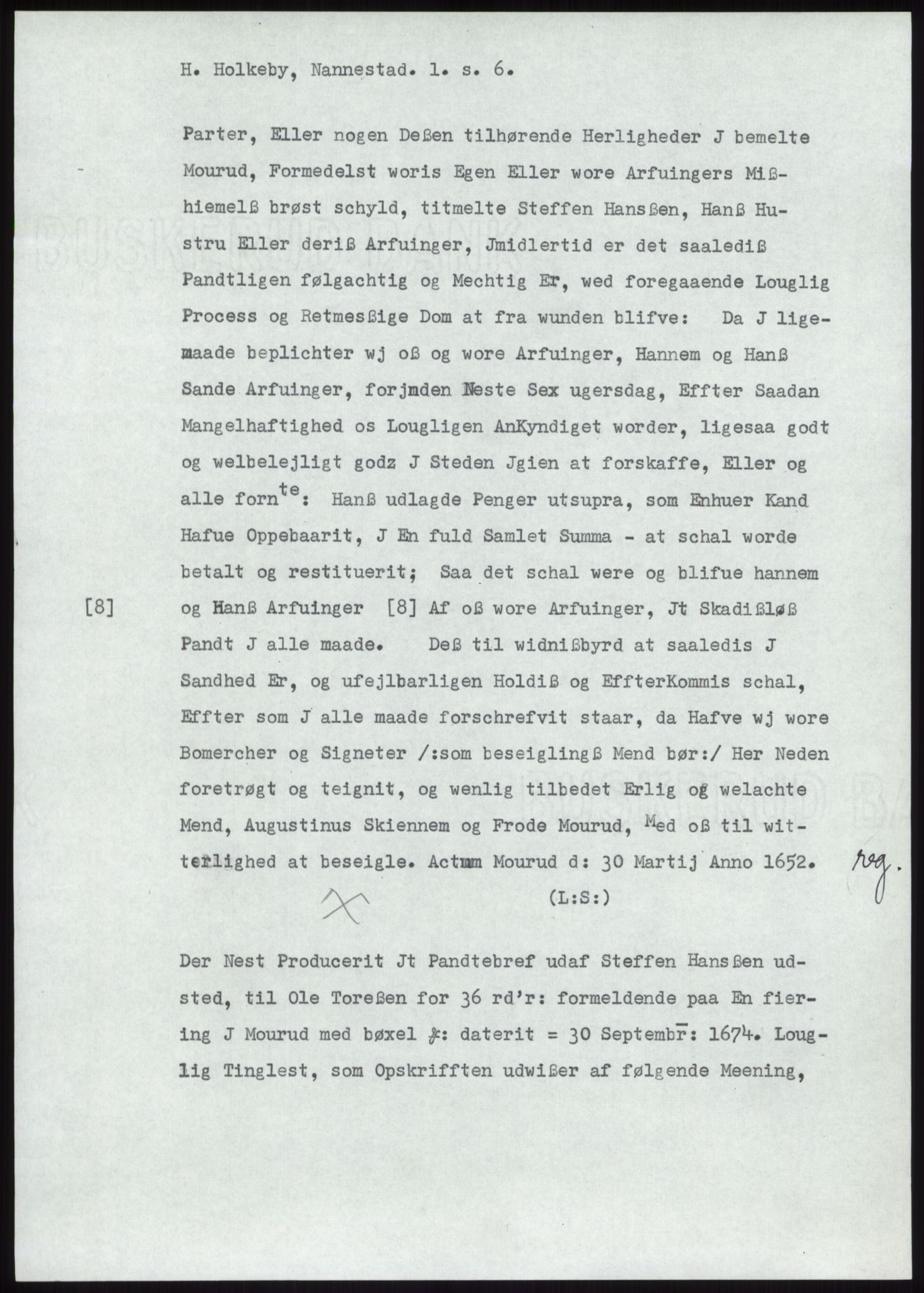 Samlinger til kildeutgivelse, Diplomavskriftsamlingen, AV/RA-EA-4053/H/Ha, p. 1053