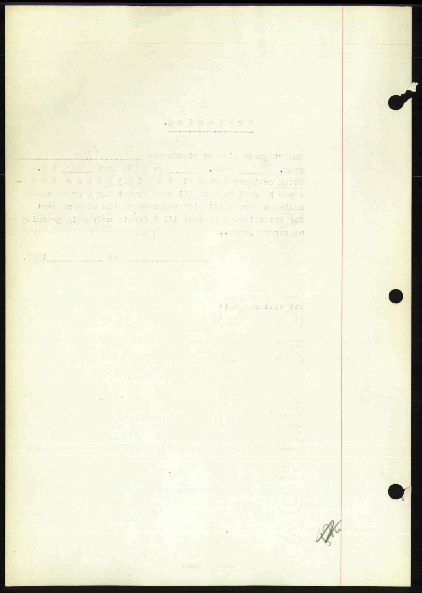 Toten tingrett, SAH/TING-006/H/Hb/Hbc/L0020: Mortgage book no. Hbc-20, 1948-1948, Diary no: : 3223/1948
