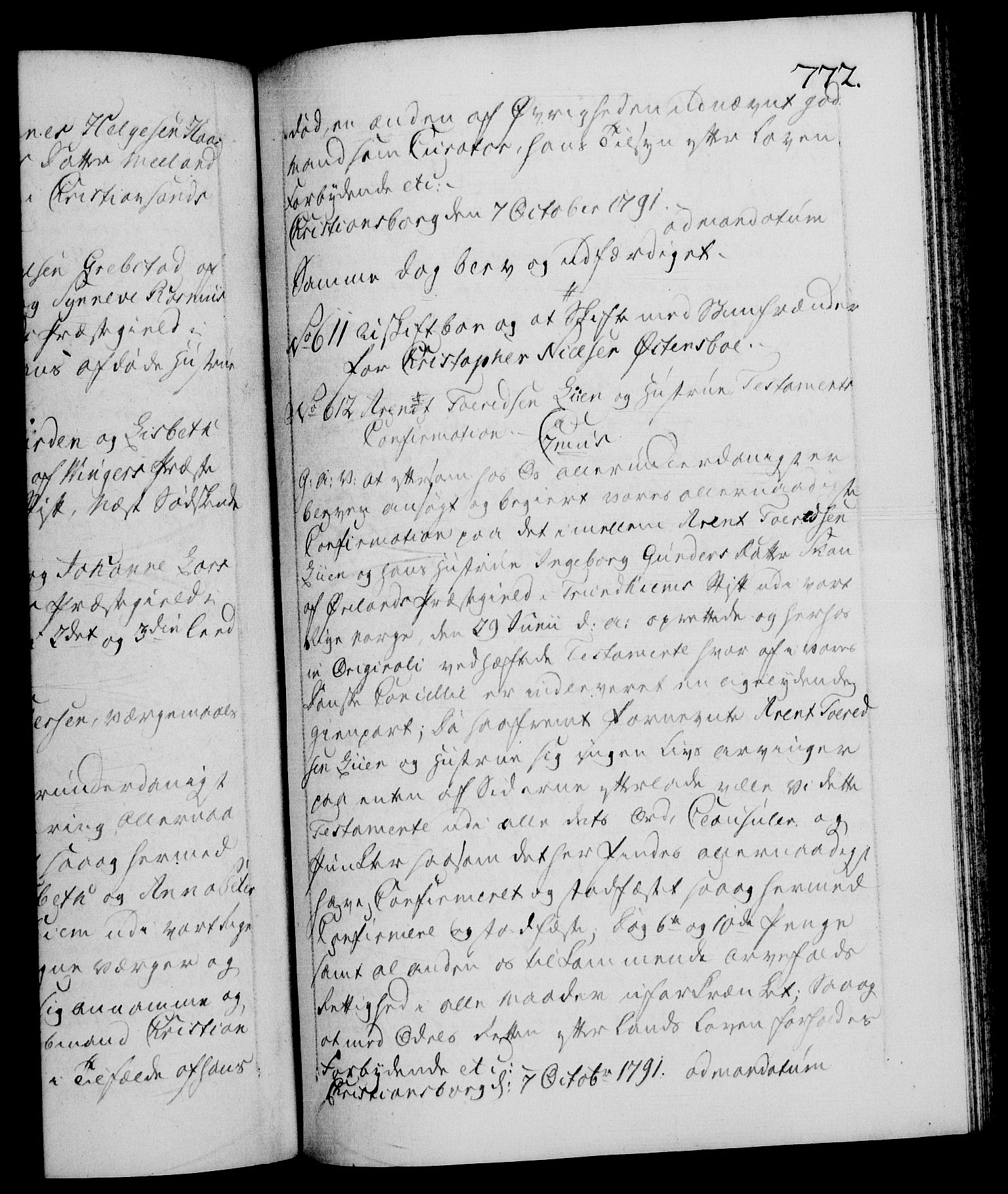 Danske Kanselli 1572-1799, AV/RA-EA-3023/F/Fc/Fca/Fcaa/L0053: Norske registre, 1790-1791, p. 772a