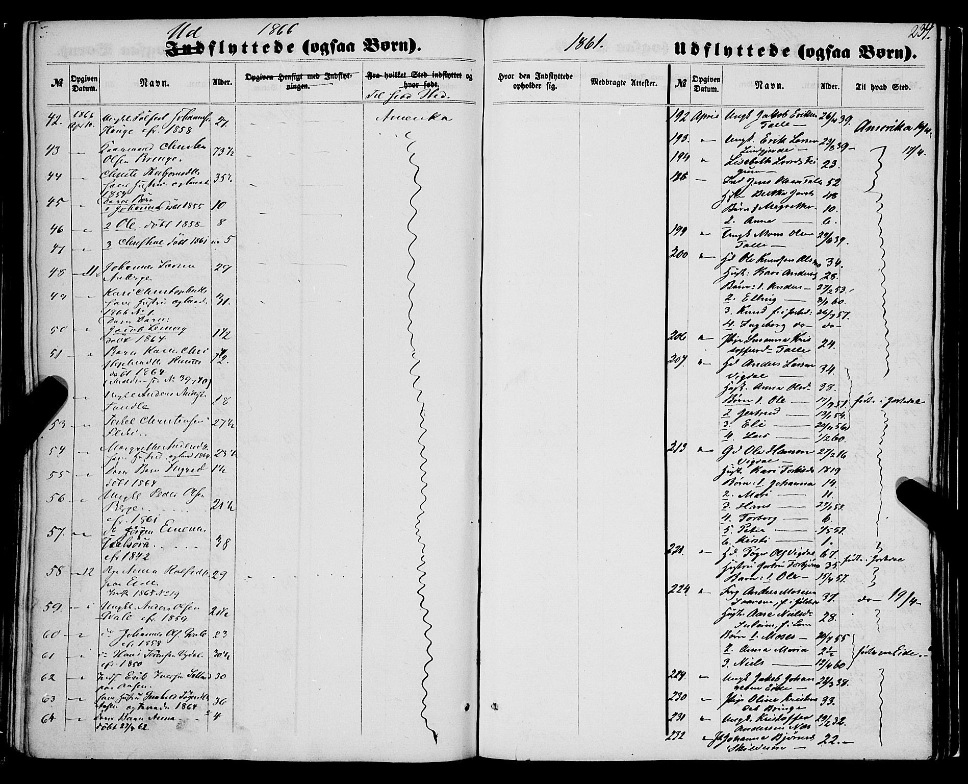 Luster sokneprestembete, AV/SAB-A-81101/H/Haa/Haaa/L0008: Parish register (official) no. A 8, 1860-1870, p. 234