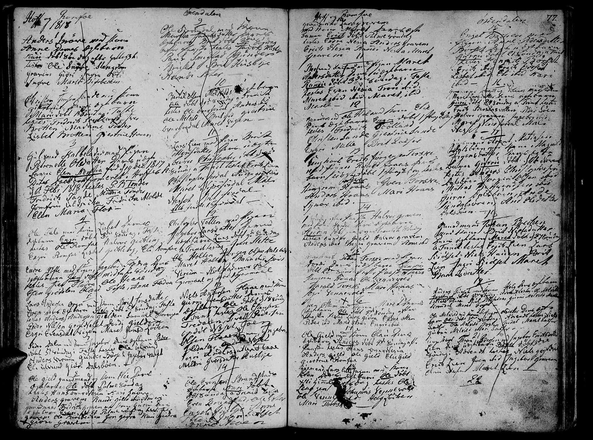 Ministerialprotokoller, klokkerbøker og fødselsregistre - Møre og Romsdal, SAT/A-1454/590/L1008: Parish register (official) no. 590A02, 1794-1820, p. 77