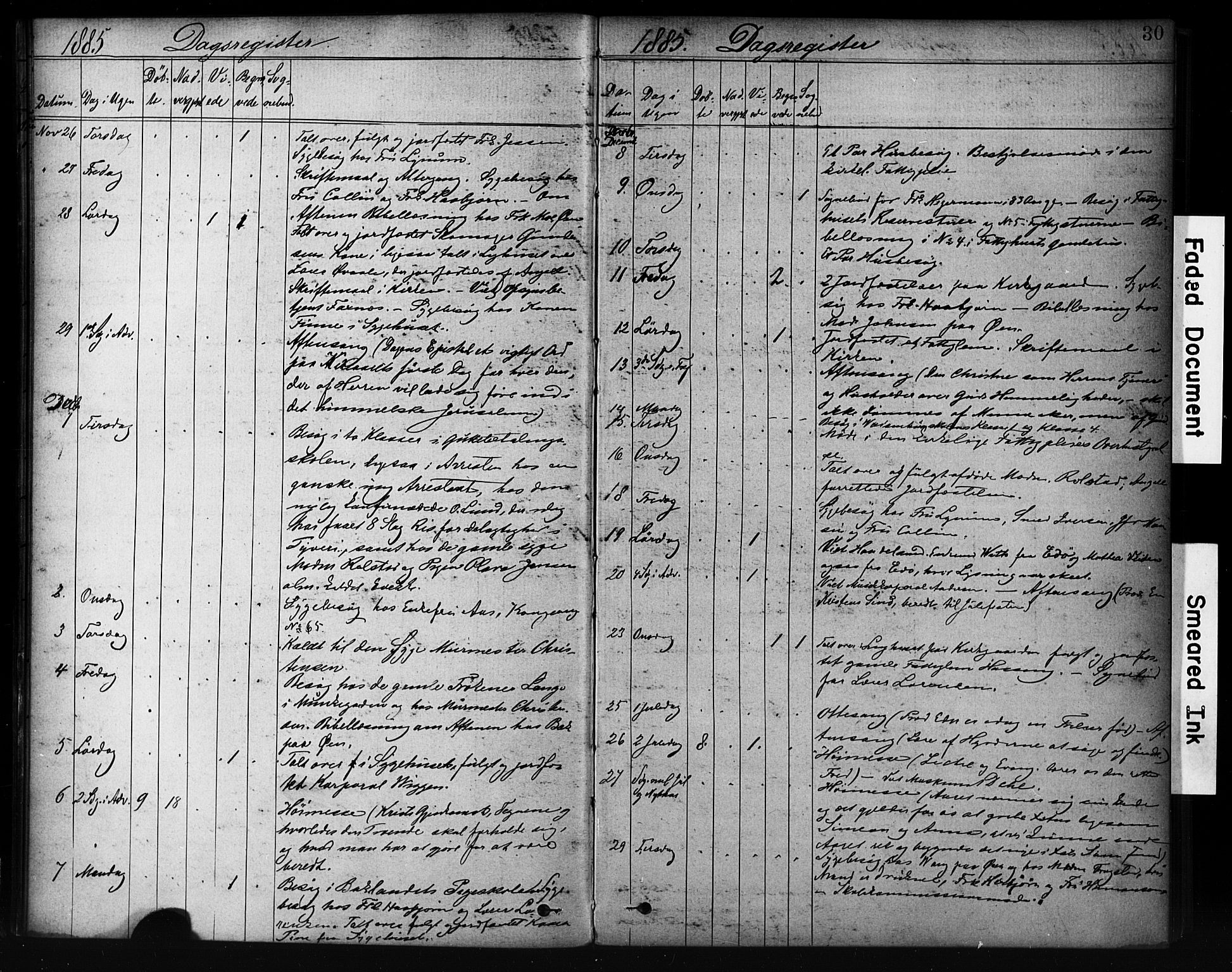 Ministerialprotokoller, klokkerbøker og fødselsregistre - Sør-Trøndelag, SAT/A-1456/601/L0071: Curate's parish register no. 601B04, 1882-1931, p. 30