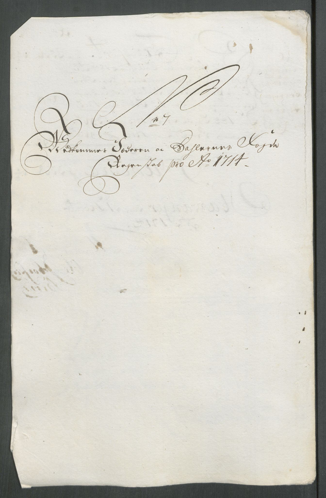 Rentekammeret inntil 1814, Reviderte regnskaper, Fogderegnskap, AV/RA-EA-4092/R46/L2738: Fogderegnskap Jæren og Dalane, 1713-1714, p. 290