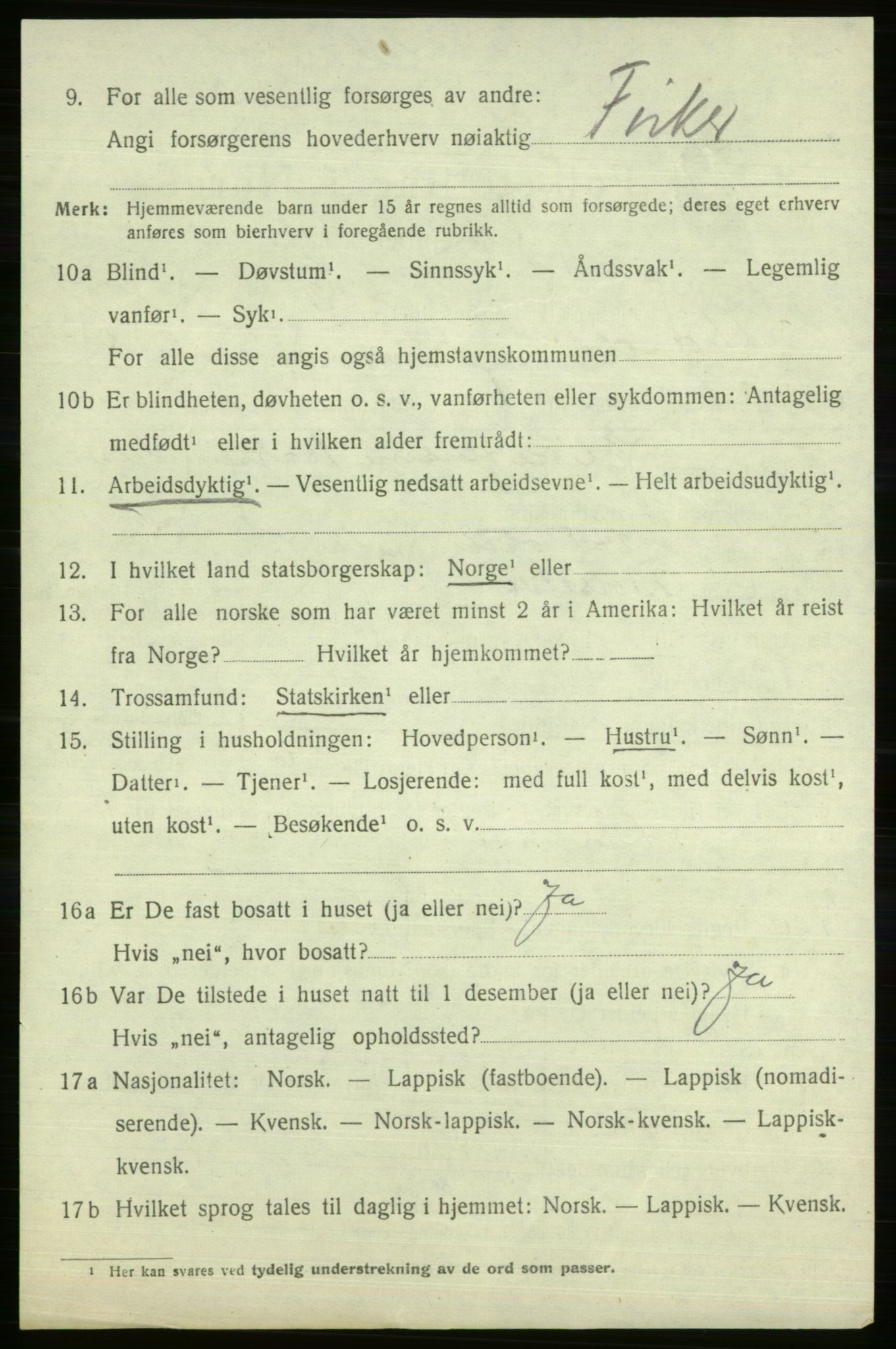 SATØ, 1920 census for Vardø rural district, 1920, p. 2589