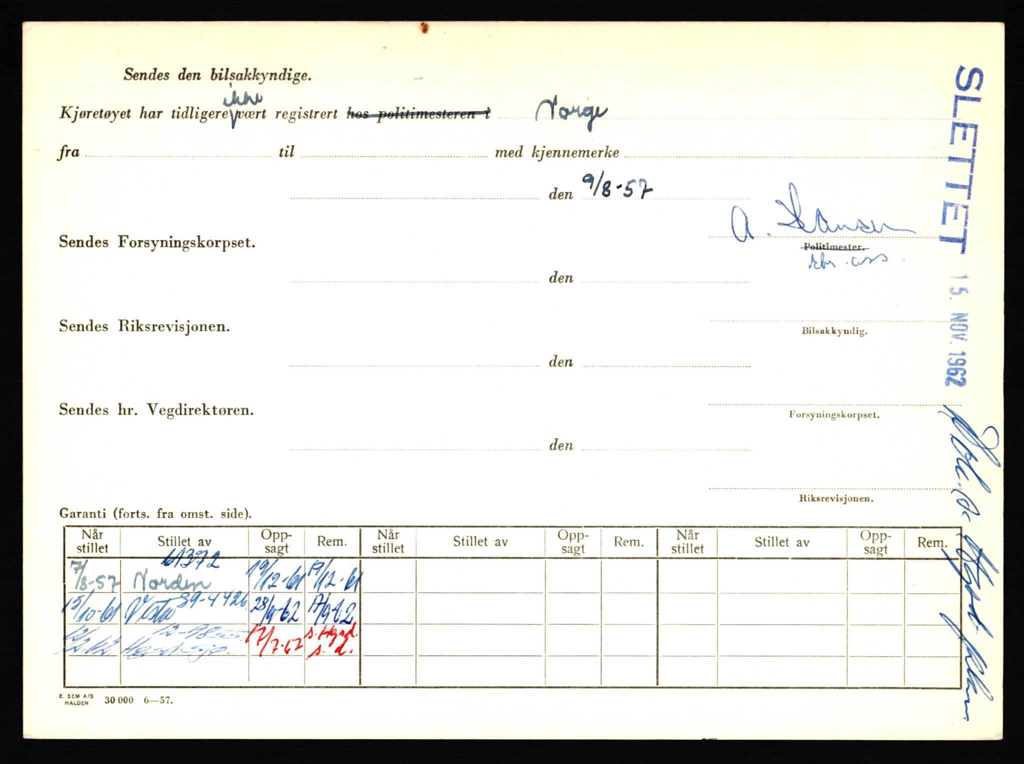 Stavanger trafikkstasjon, AV/SAST-A-101942/0/F/L0013: L-4700 - L-5079, 1930-1971, p. 286