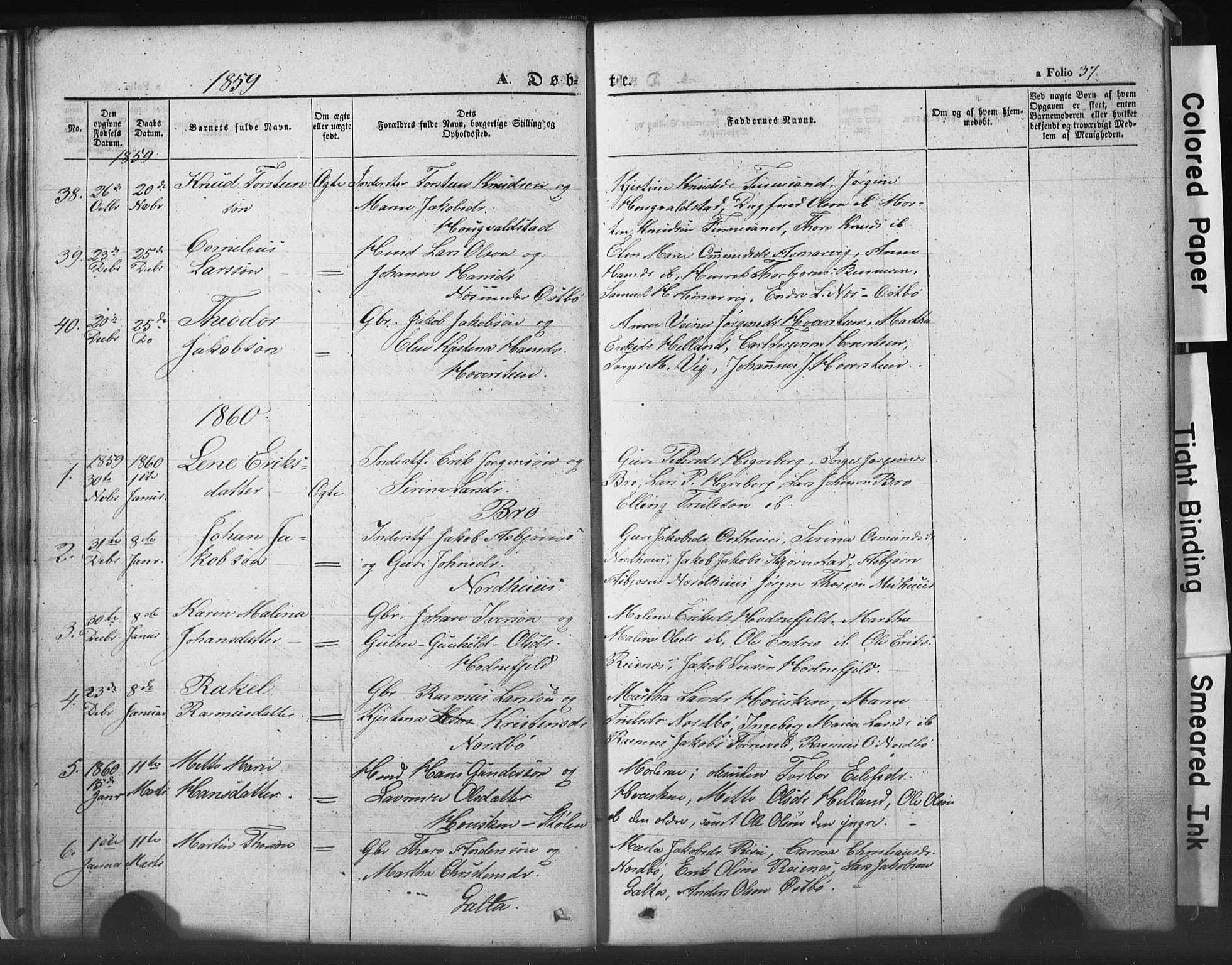 Rennesøy sokneprestkontor, SAST/A -101827/H/Ha/Hab/L0002: Parish register (copy) no. B 2, 1852-1880, p. 37