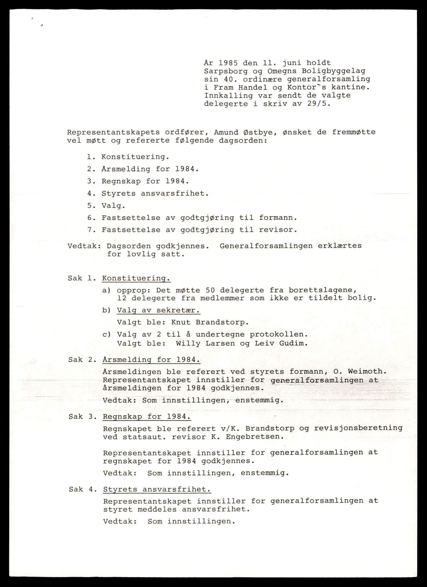 Sarpsborg tingrett, AV/SAT-A-10471a/K/Kb/Kbe/L0029: Andelslag, Sarpsborg O - T, 1890-1989, p. 9