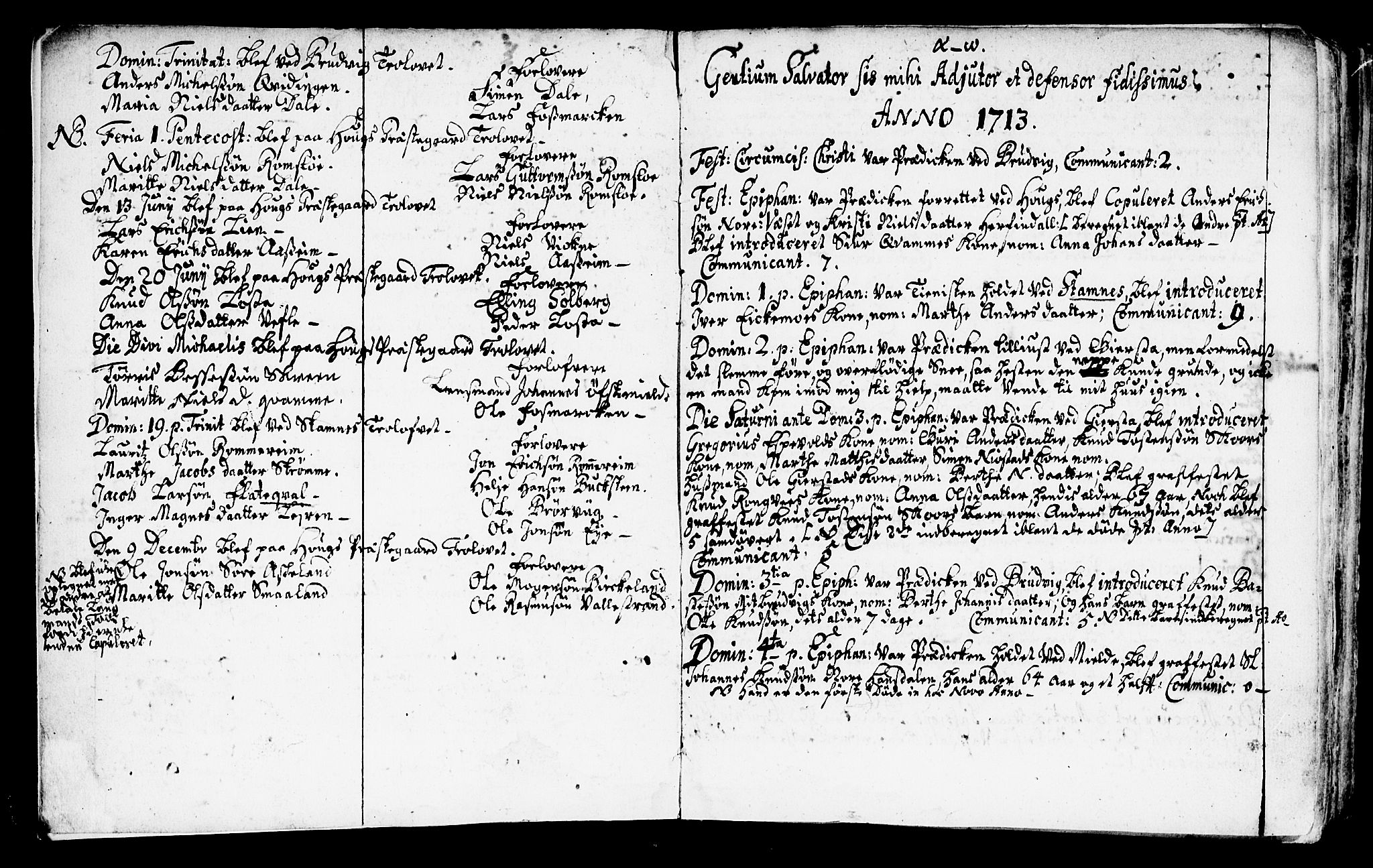 Haus sokneprestembete, AV/SAB-A-75601/H/Haa: Parish register (official) no. A 3, 1713-1722