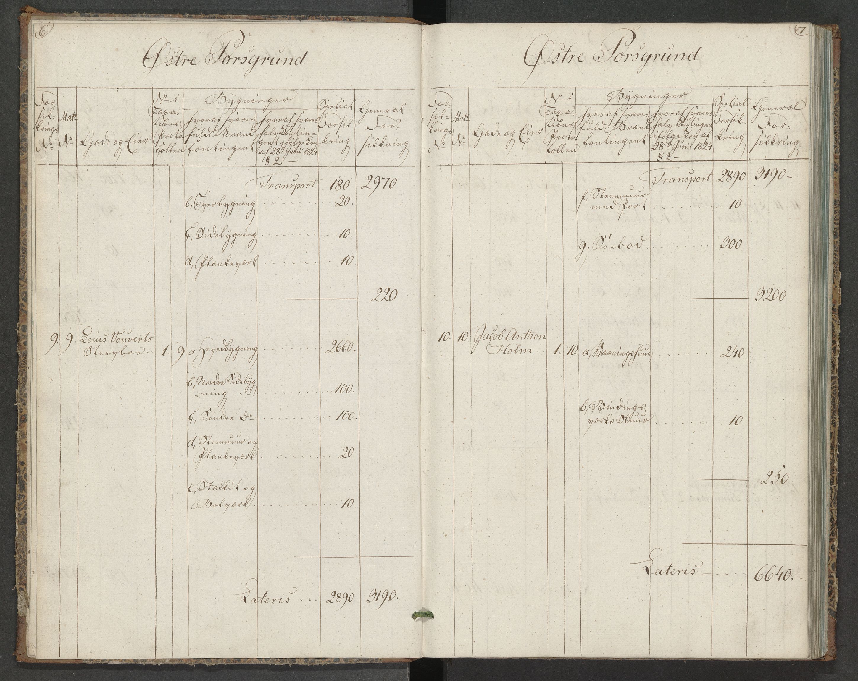 Porsgrunn magistrat, AV/SAKO-A-859/F/Fa/L0005: Branntakstprotokoll, 1827-1837