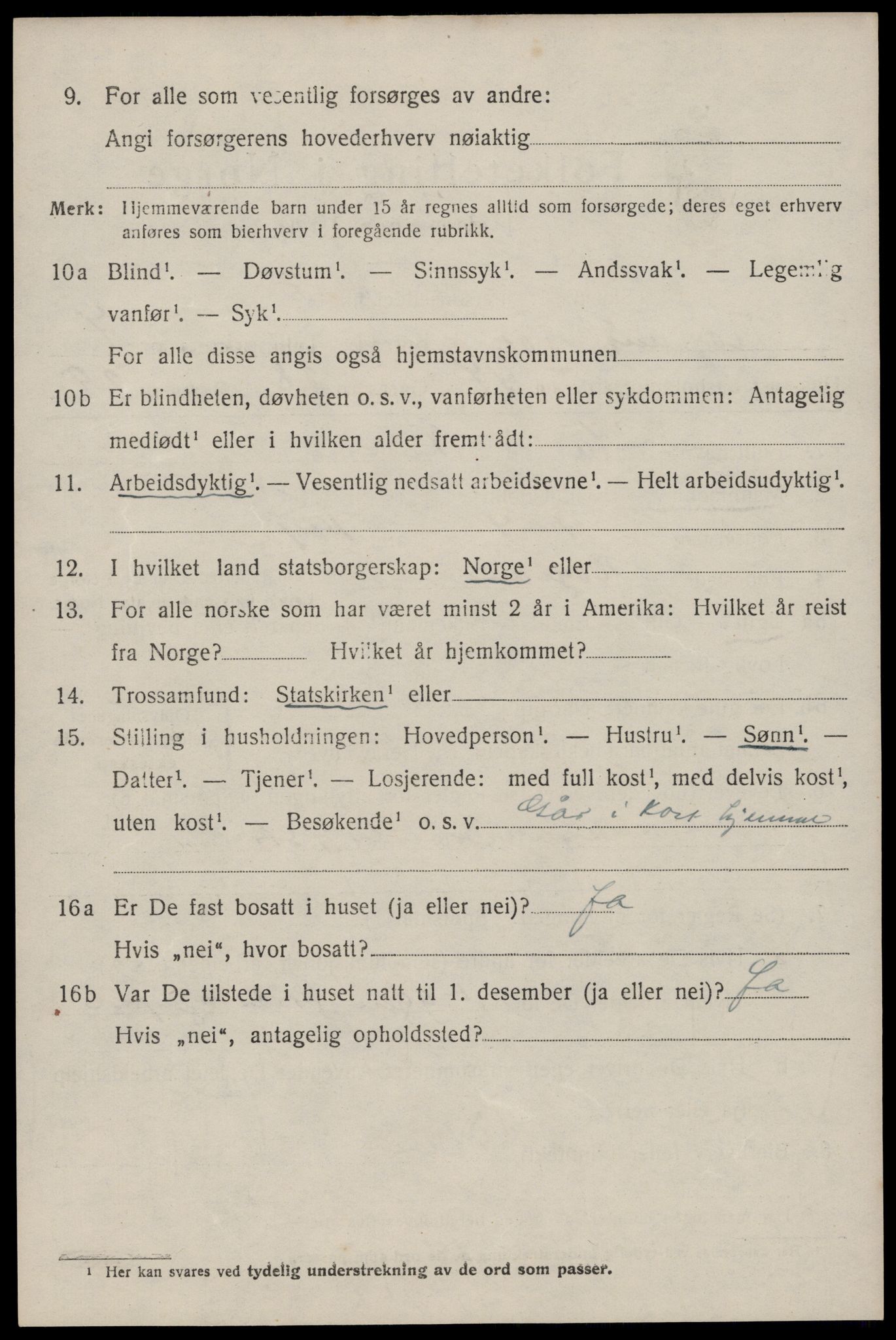 SAST, 1920 census for Høyland, 1920, p. 4843