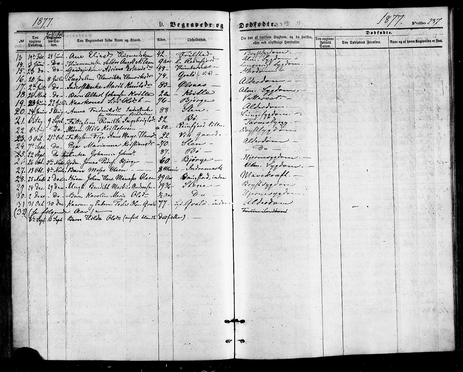 Ministerialprotokoller, klokkerbøker og fødselsregistre - Nordland, AV/SAT-A-1459/812/L0177: Parish register (official) no. 812A06, 1875-1885, p. 237