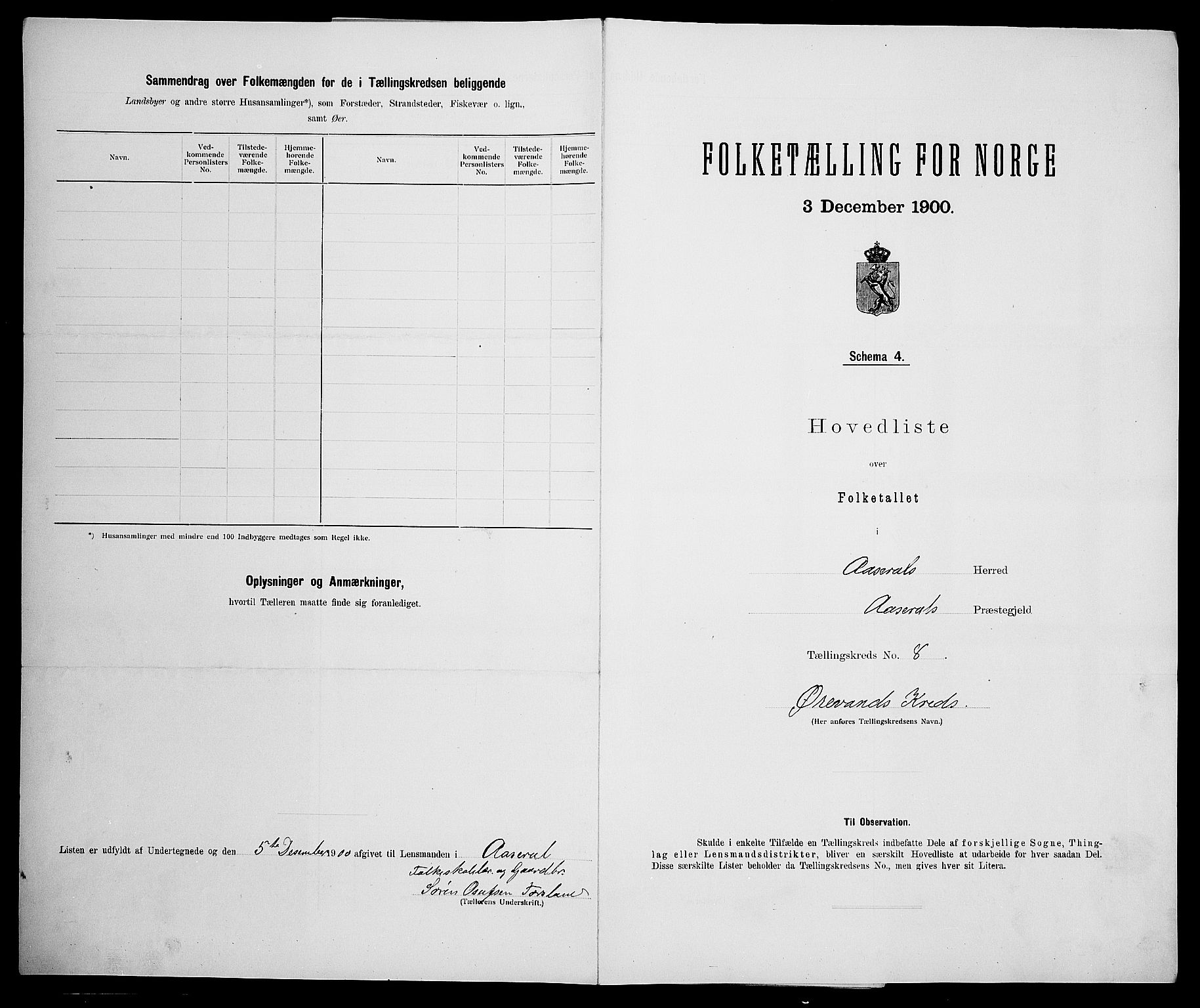 SAK, 1900 census for Åseral, 1900, p. 31