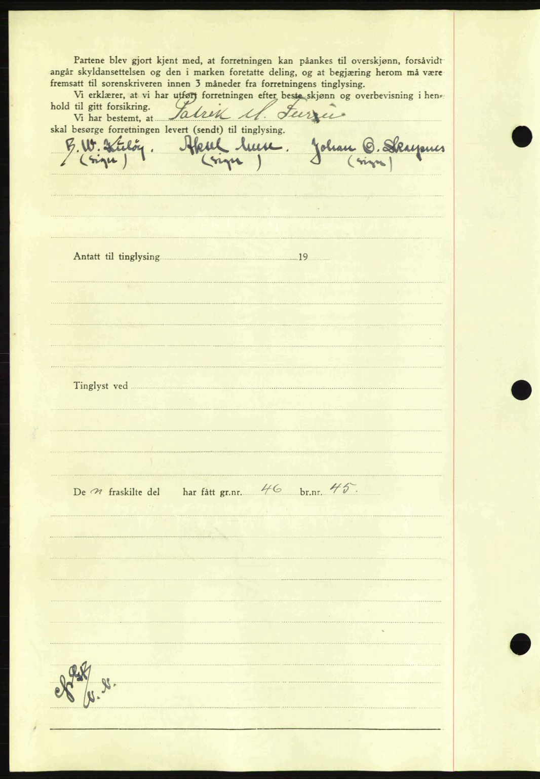 Nordmøre sorenskriveri, AV/SAT-A-4132/1/2/2Ca: Mortgage book no. A91, 1941-1942, Diary no: : 2572/1941