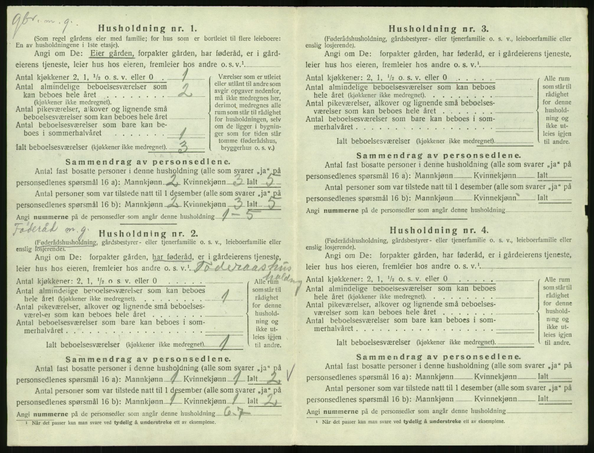 SAT, 1920 census for Norddal, 1920, p. 392