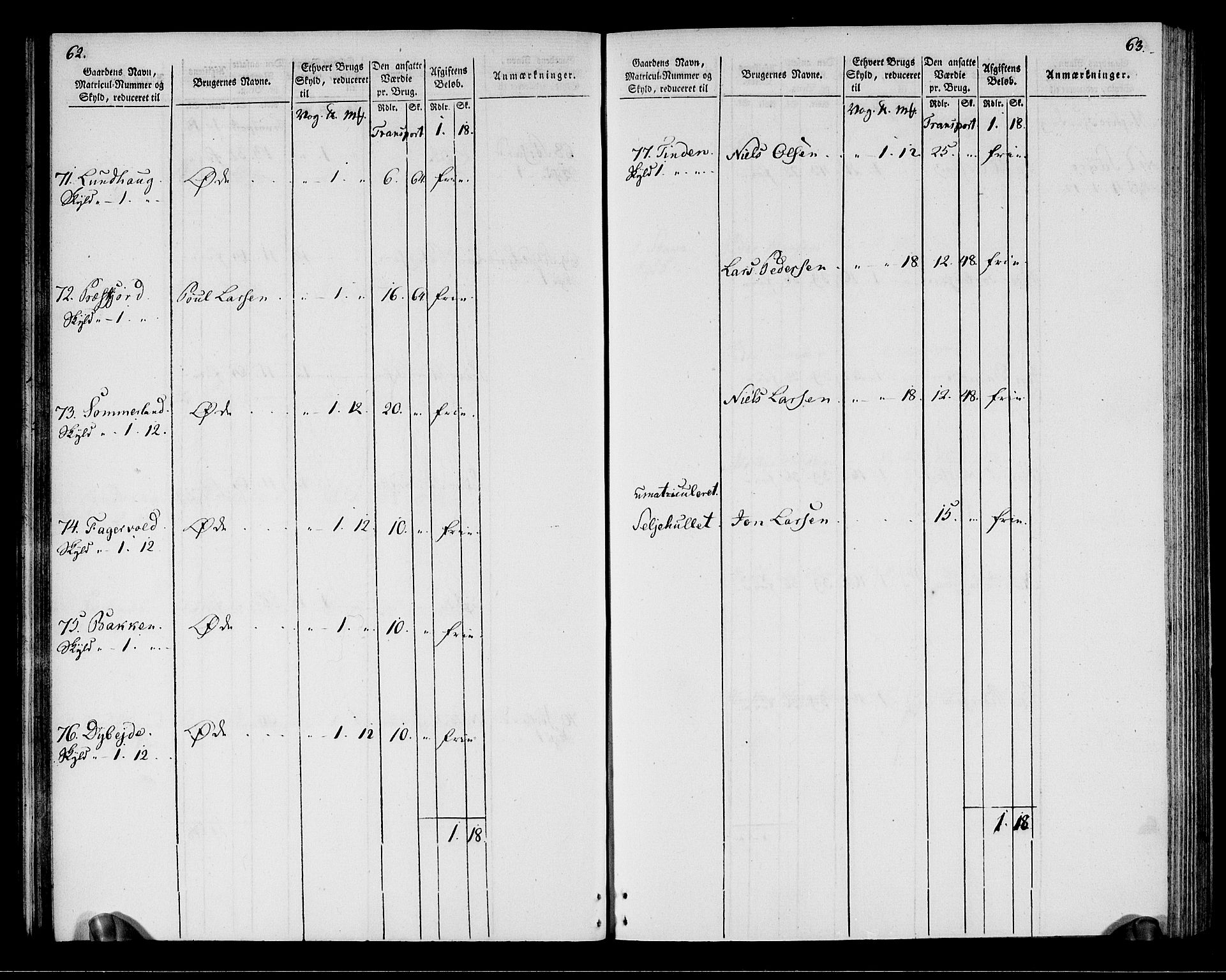 Rentekammeret inntil 1814, Realistisk ordnet avdeling, RA/EA-4070/N/Ne/Nea/L0164: Vesterålen, Andenes og Lofoten fogderi. Oppebørselsregister, 1803, p. 34