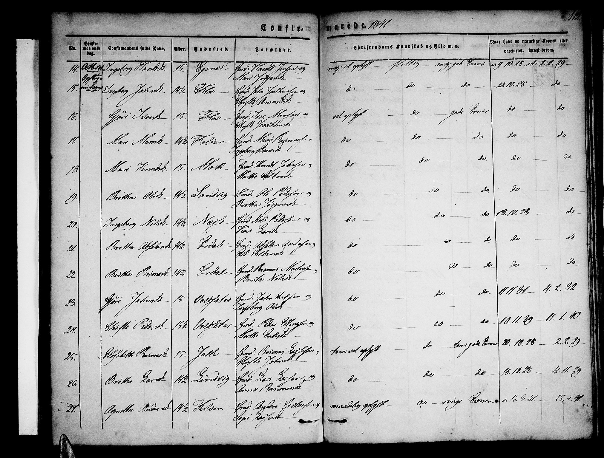 Stryn Sokneprestembete, SAB/A-82501: Parish register (official) no. A 1, 1832-1845, p. 112