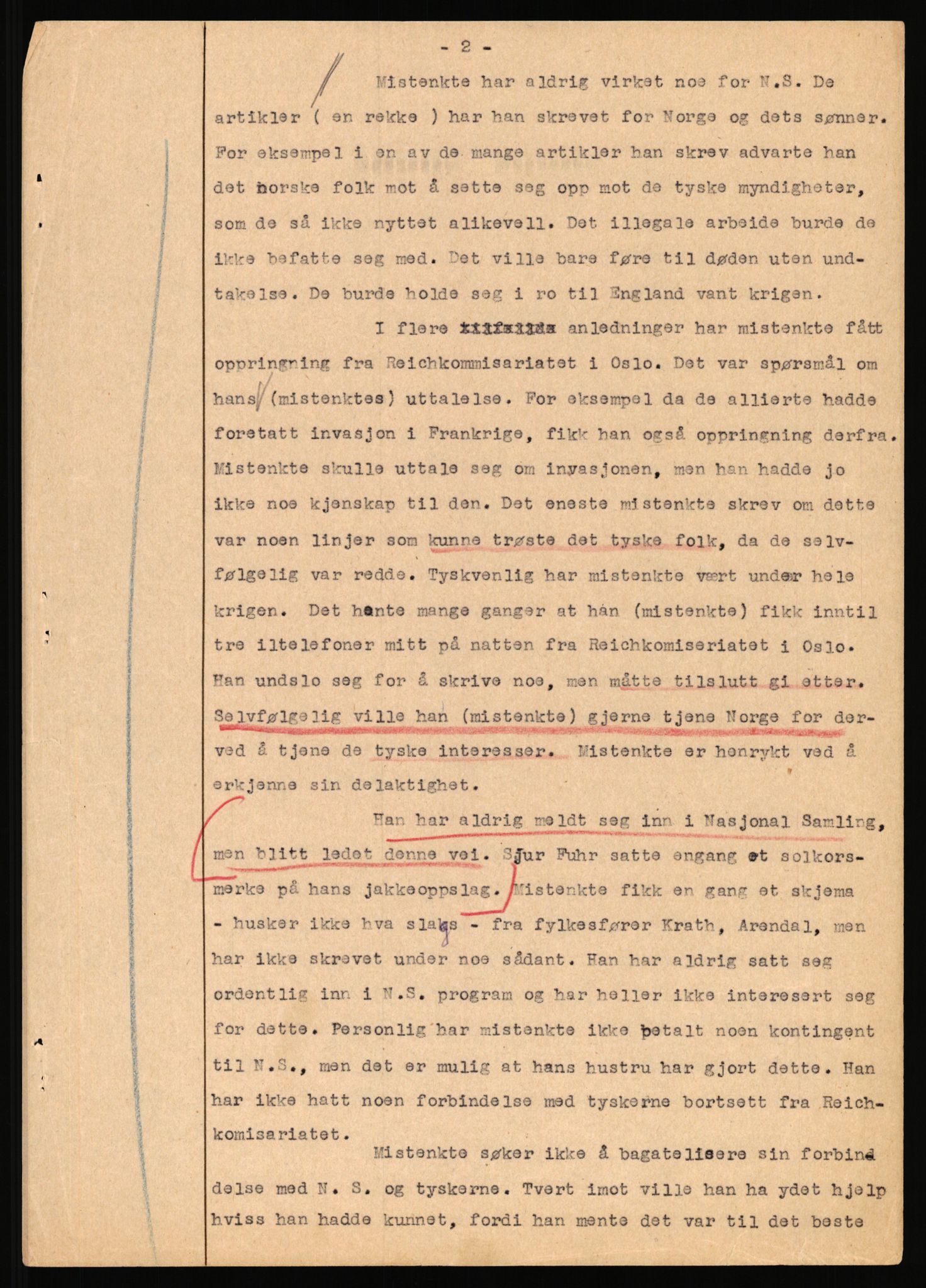 Landssvikarkivet, Arendal politikammer, AV/RA-S-3138-25/D/Dc, 1945-1951, p. 28