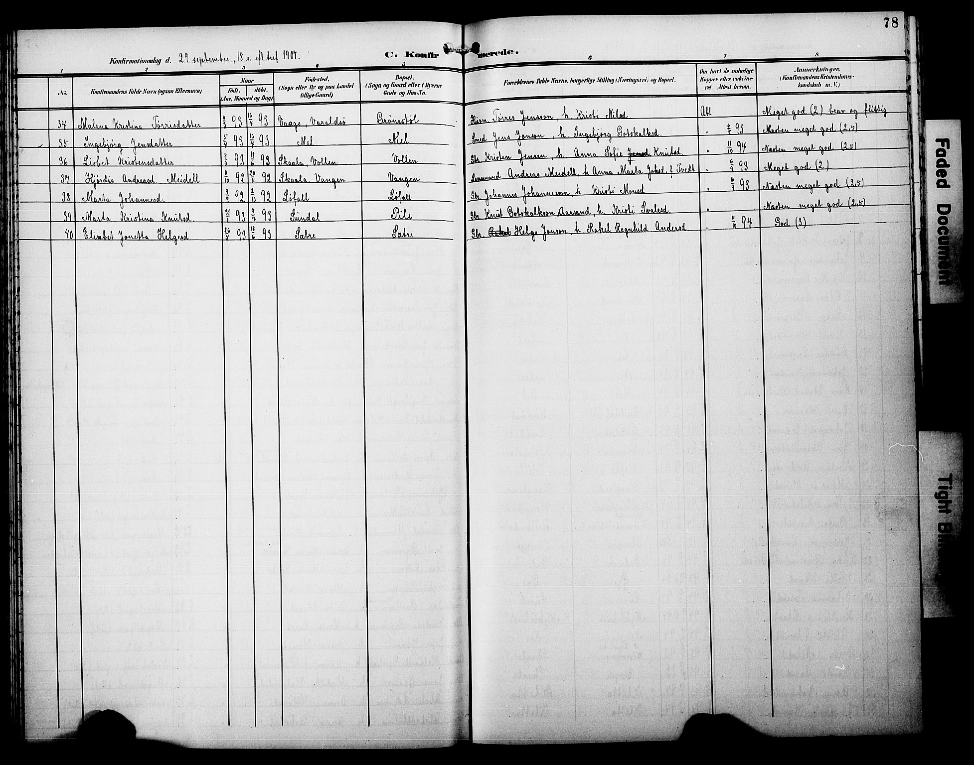 Kvinnherad sokneprestembete, AV/SAB-A-76401/H/Hab: Parish register (copy) no. A 2A, 1901-1911, p. 78