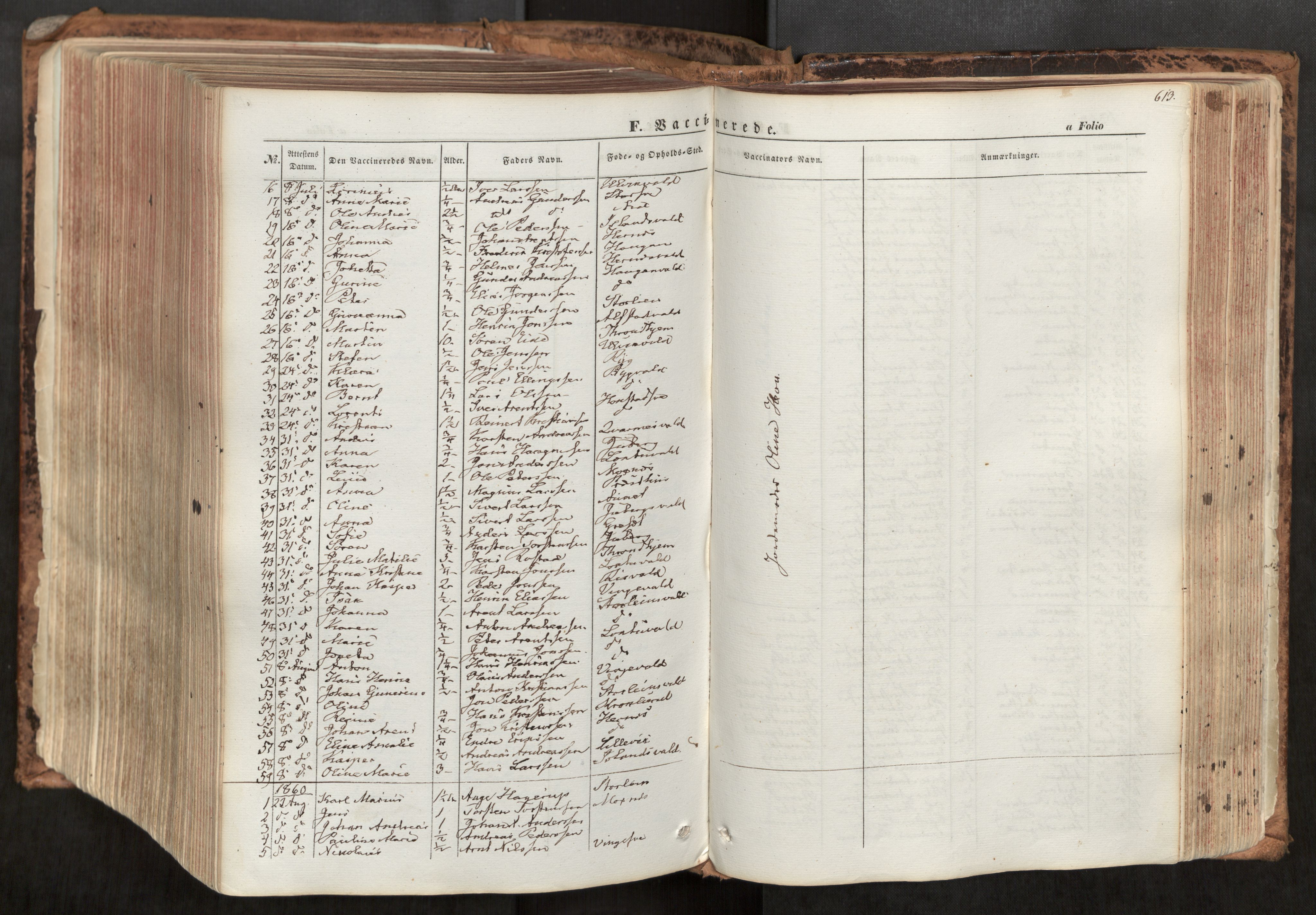 Ministerialprotokoller, klokkerbøker og fødselsregistre - Nord-Trøndelag, SAT/A-1458/713/L0116: Parish register (official) no. 713A07, 1850-1877, p. 613