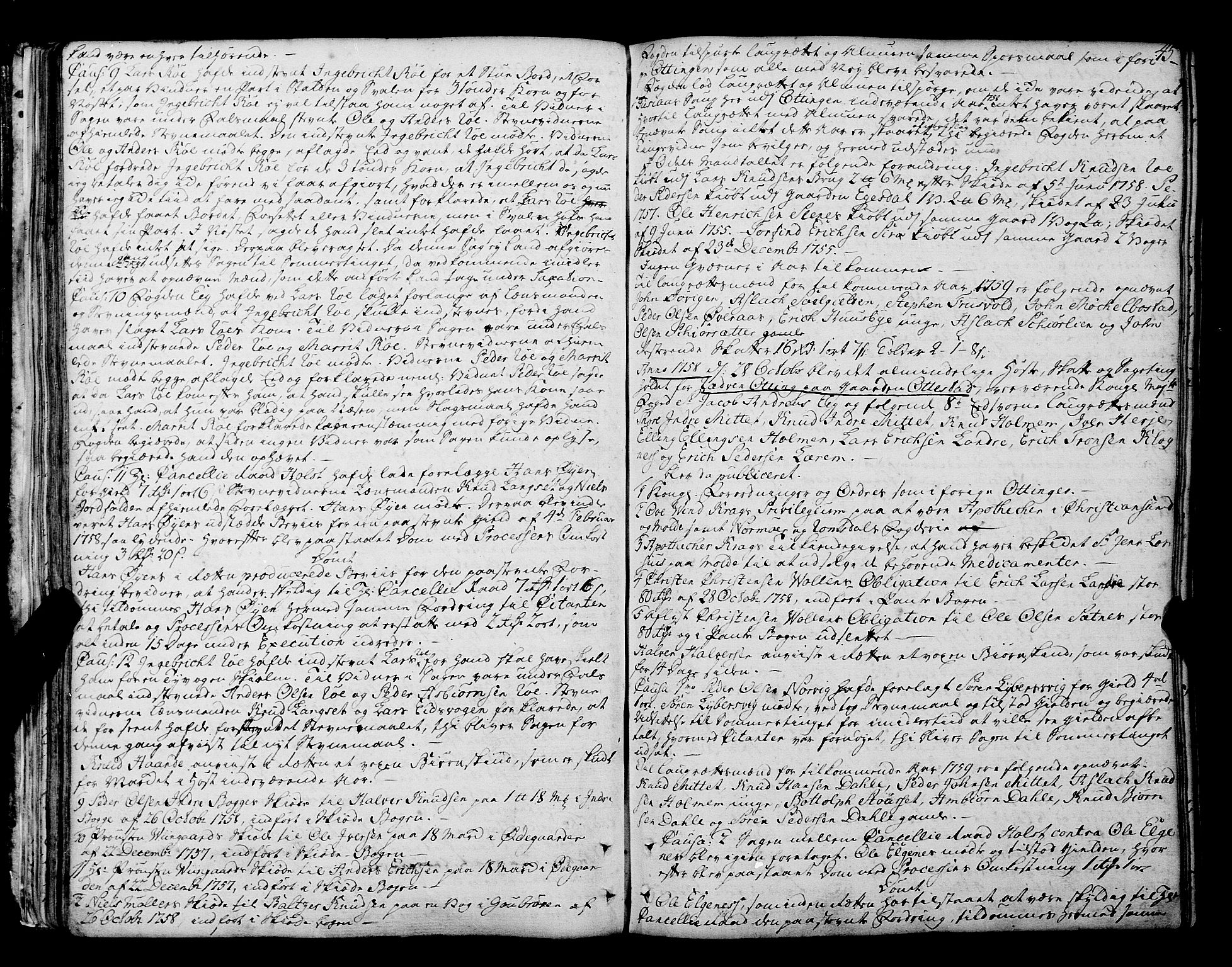Romsdal sorenskriveri, SAT/A-4149/1/1/1A/L0014: Tingbok, 1757-1765, p. 45