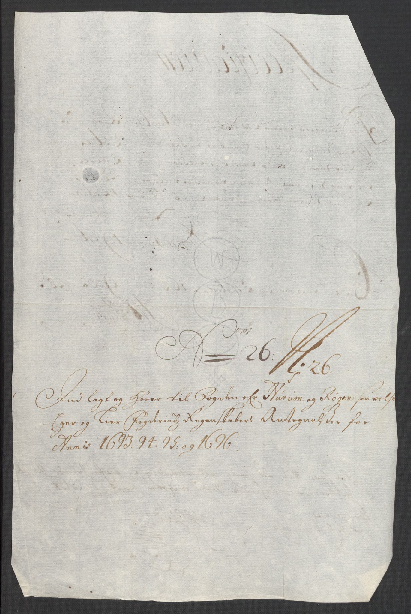 Rentekammeret inntil 1814, Reviderte regnskaper, Fogderegnskap, AV/RA-EA-4092/R30/L1695: Fogderegnskap Hurum, Røyken, Eiker og Lier, 1697, p. 252