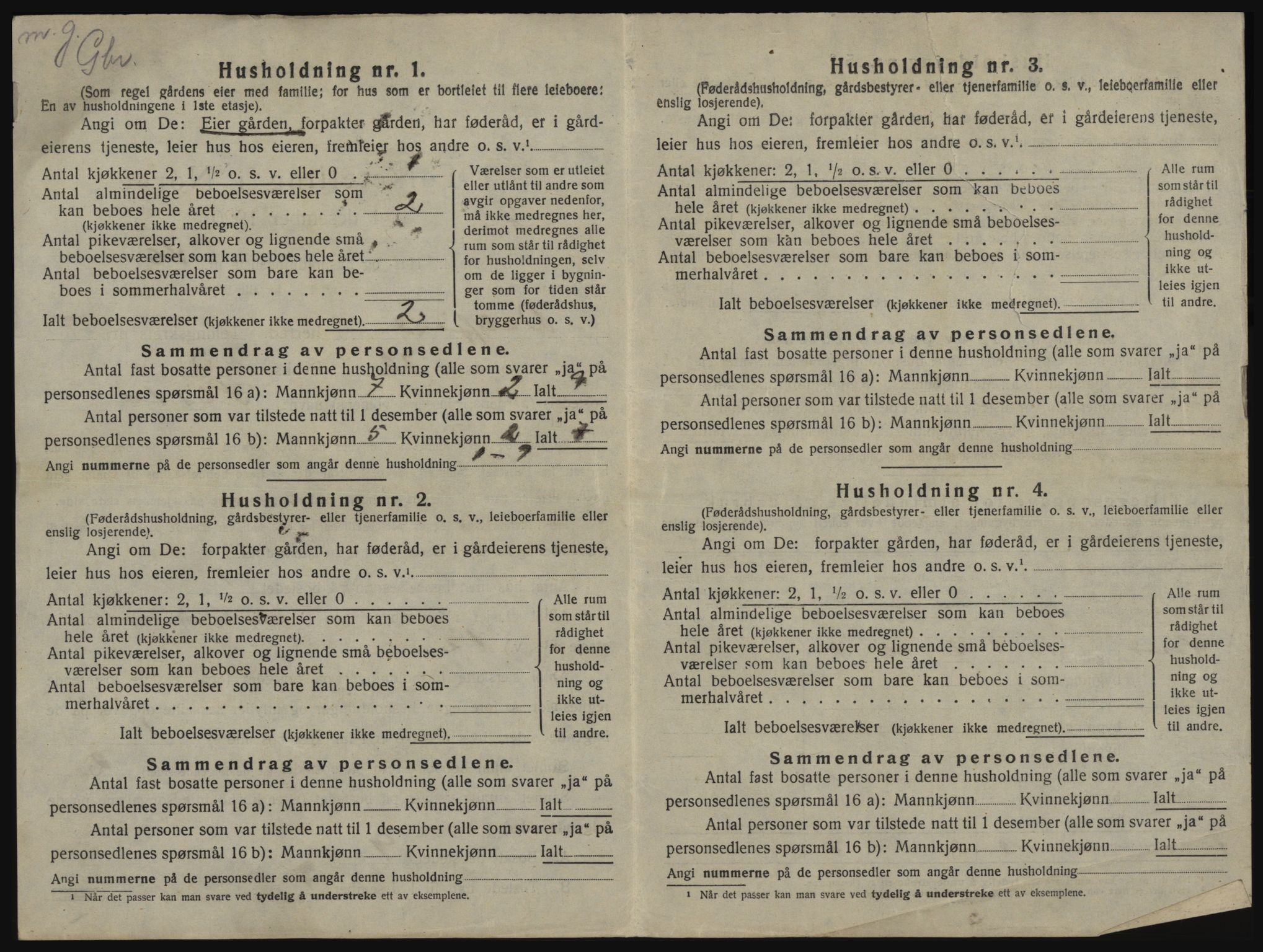 SATØ, 1920 census for Balsfjord, 1920, p. 1195