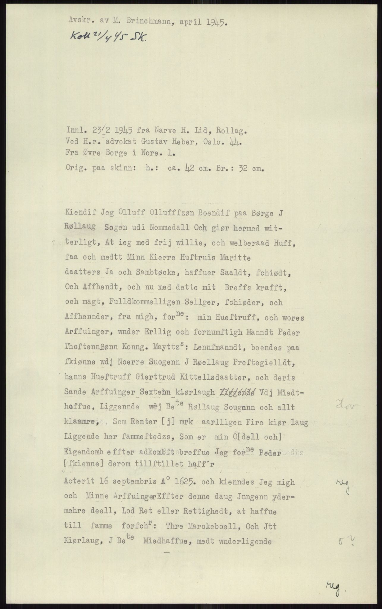 Samlinger til kildeutgivelse, Diplomavskriftsamlingen, AV/RA-EA-4053/H/Ha, p. 1580