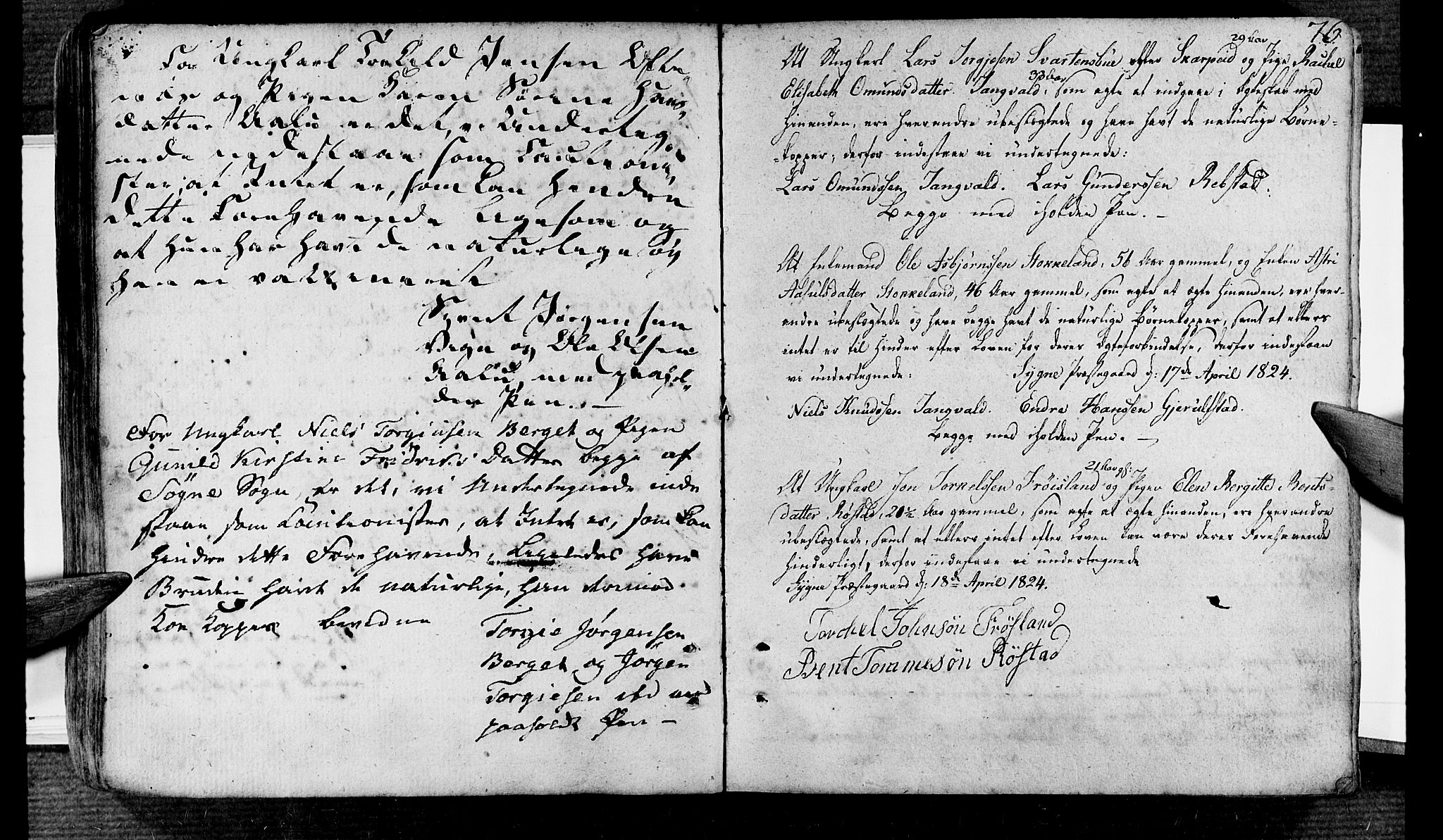 Søgne sokneprestkontor, AV/SAK-1111-0037/F/Fa/Fab/L0007: Parish register (official) no. A 7, 1791-1851, p. 76