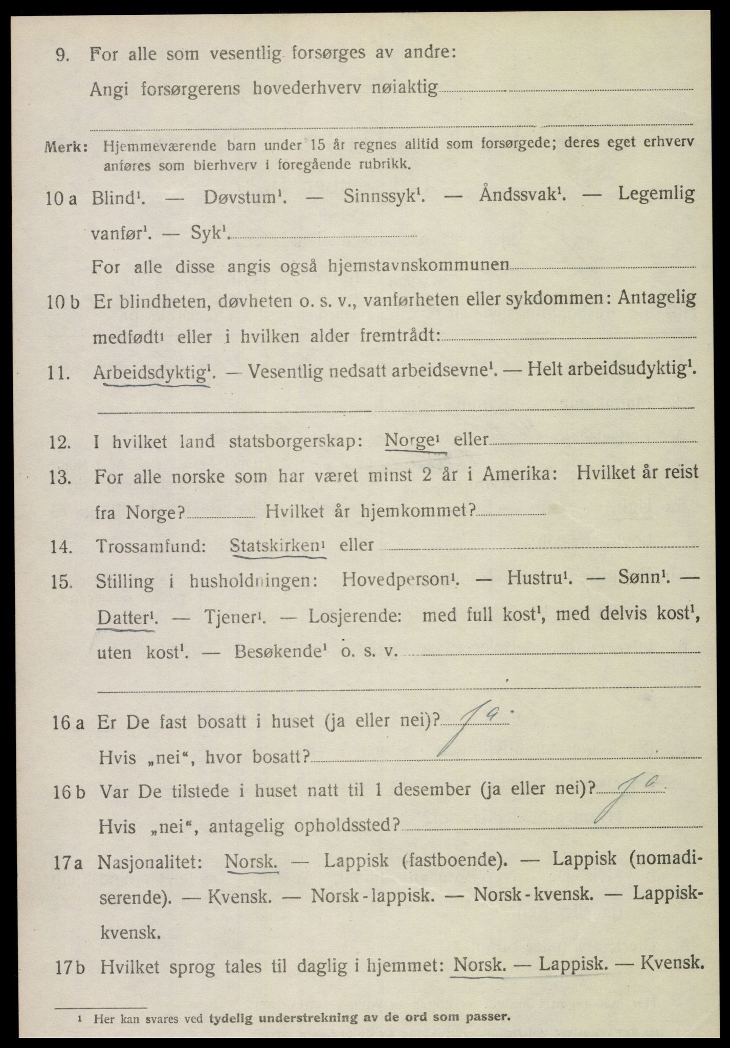 SAT, 1920 census for Åsen, 1920, p. 1919