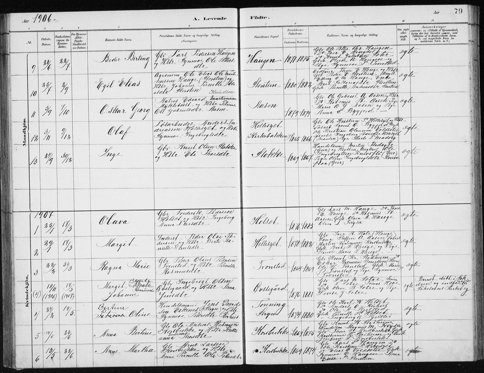 Ministerialprotokoller, klokkerbøker og fødselsregistre - Møre og Romsdal, AV/SAT-A-1454/517/L0230: Parish register (copy) no. 517C03, 1879-1912, p. 79