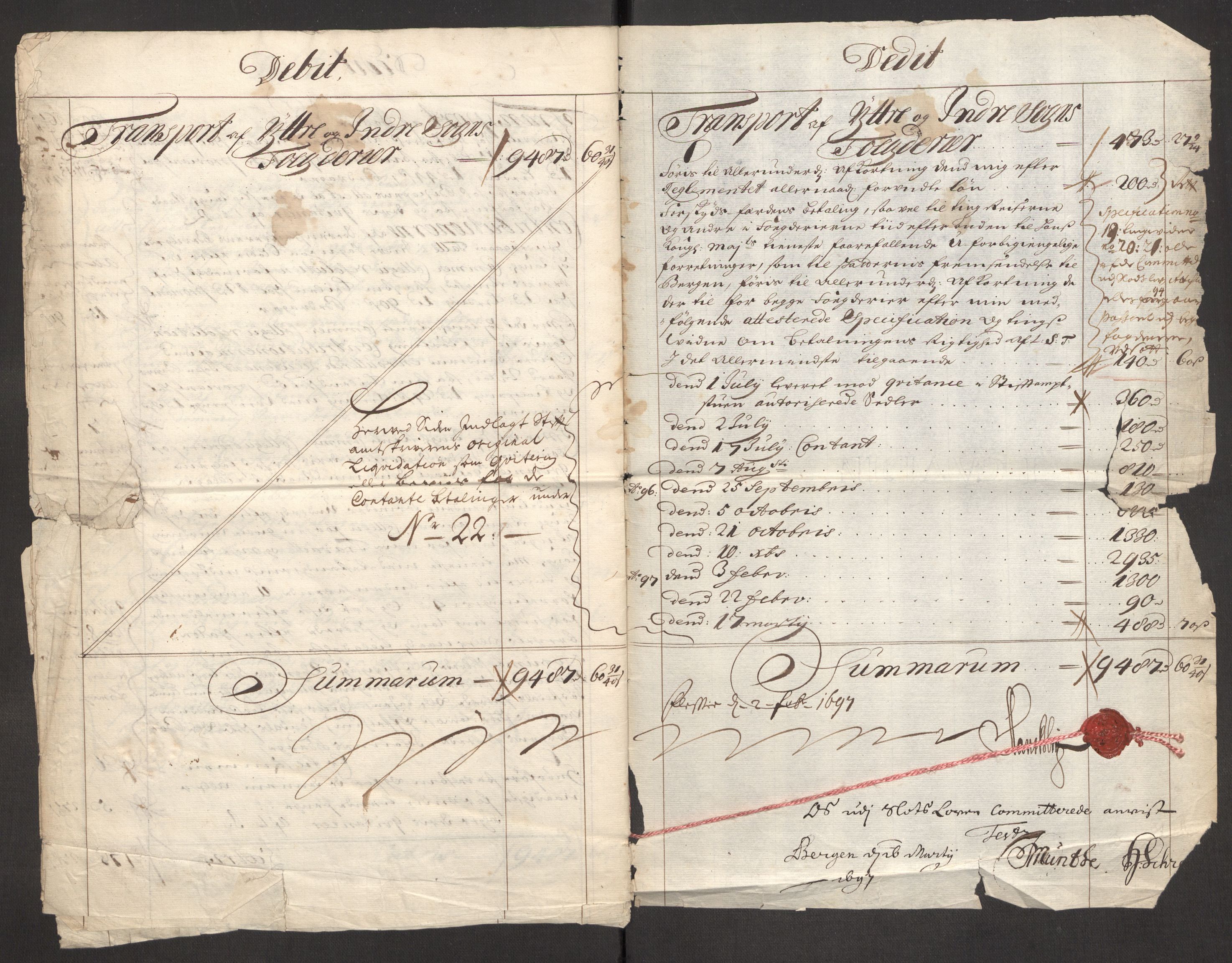 Rentekammeret inntil 1814, Reviderte regnskaper, Fogderegnskap, RA/EA-4092/R52/L3309: Fogderegnskap Sogn, 1696-1697, p. 9