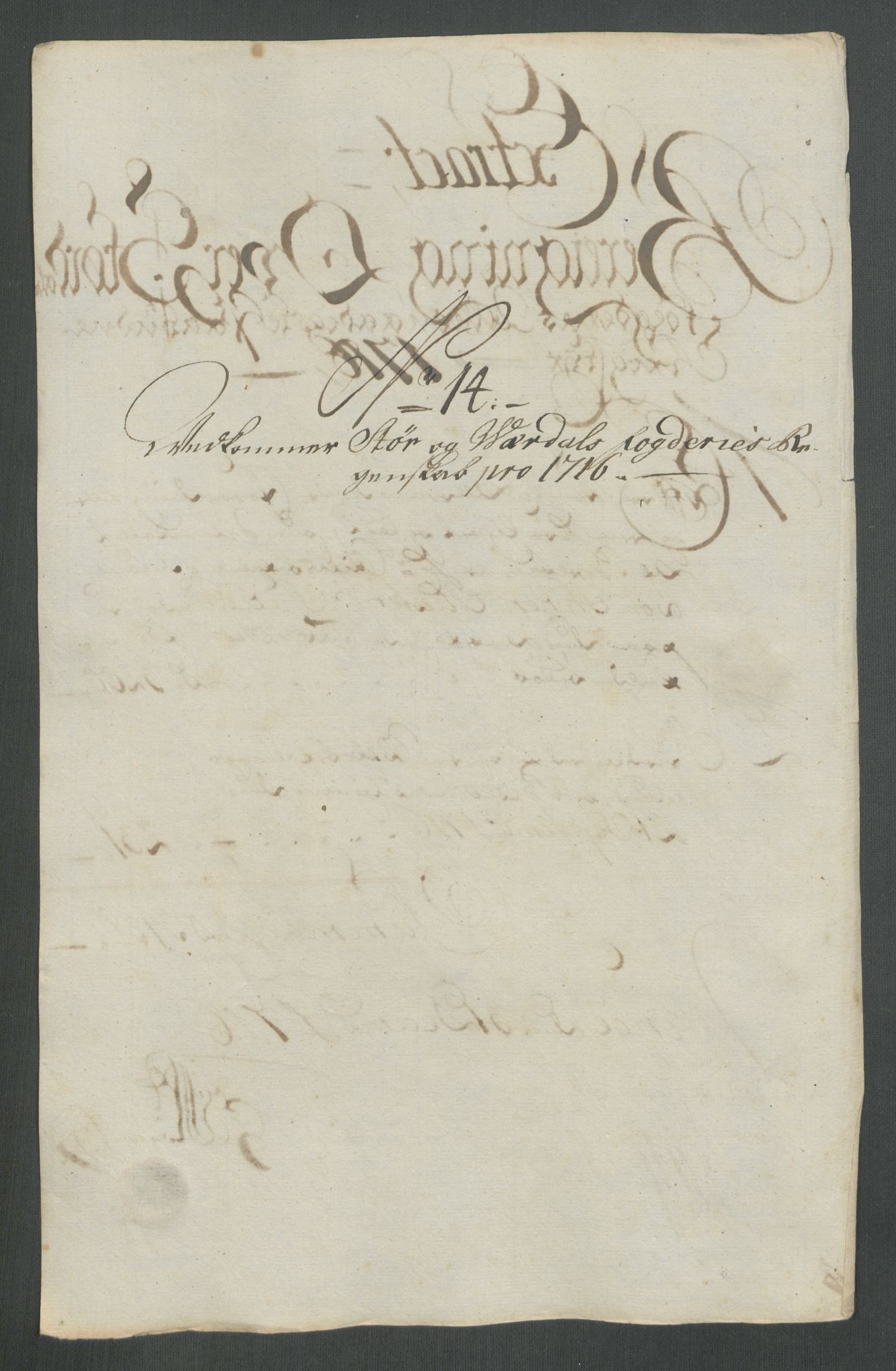 Rentekammeret inntil 1814, Reviderte regnskaper, Fogderegnskap, AV/RA-EA-4092/R62/L4206: Fogderegnskap Stjørdal og Verdal, 1716, p. 176