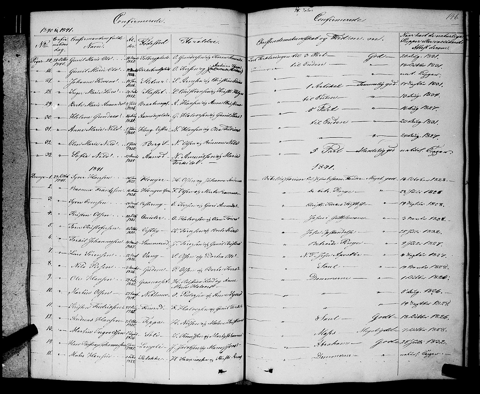 Skiptvet prestekontor Kirkebøker, AV/SAO-A-20009/F/Fa/L0006: Parish register (official) no. 6, 1839-1860, p. 146