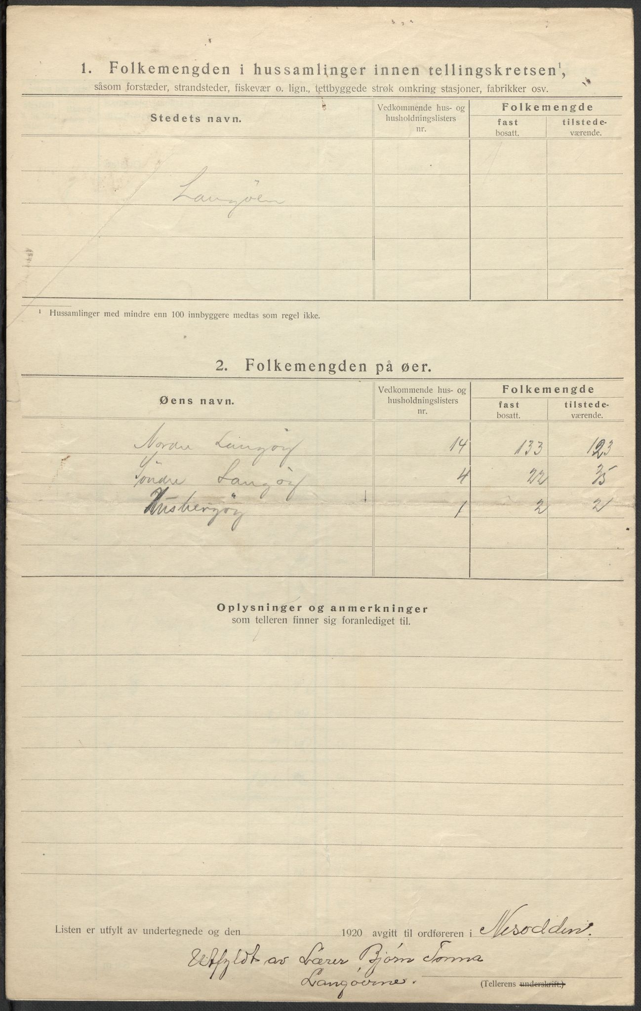 SAO, 1920 census for Nesodden, 1920, p. 42