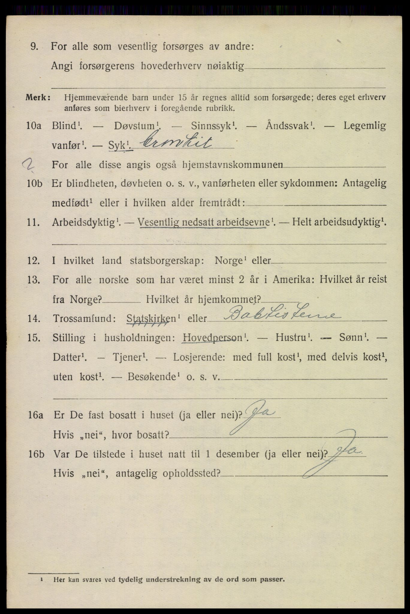 SAKO, 1920 census for Gjerpen, 1920, p. 12273