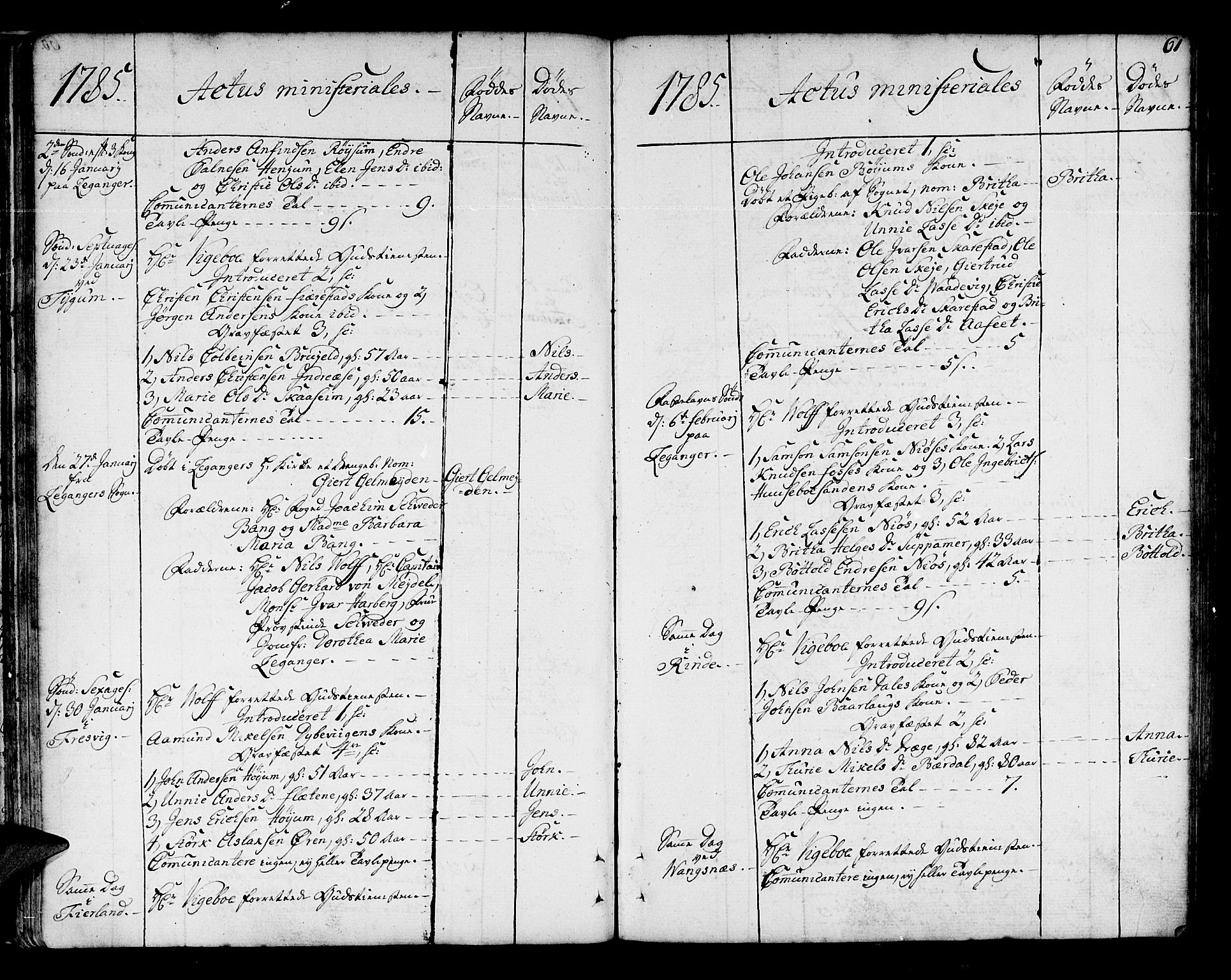 Leikanger sokneprestembete, AV/SAB-A-81001/H/Haa/Haaa/L0004: Parish register (official) no. A 4, 1770-1791, p. 61