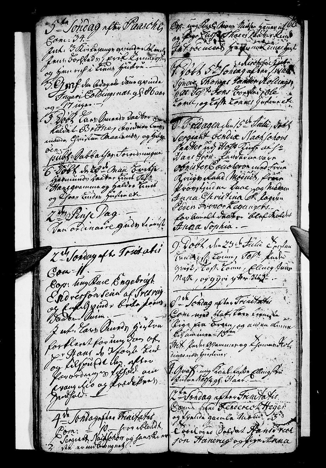 Vik sokneprestembete, AV/SAB-A-81501/H/Haa/Haaa/L0001: Parish register (official) no. A 1 / 4, 1727-1740, p. 166