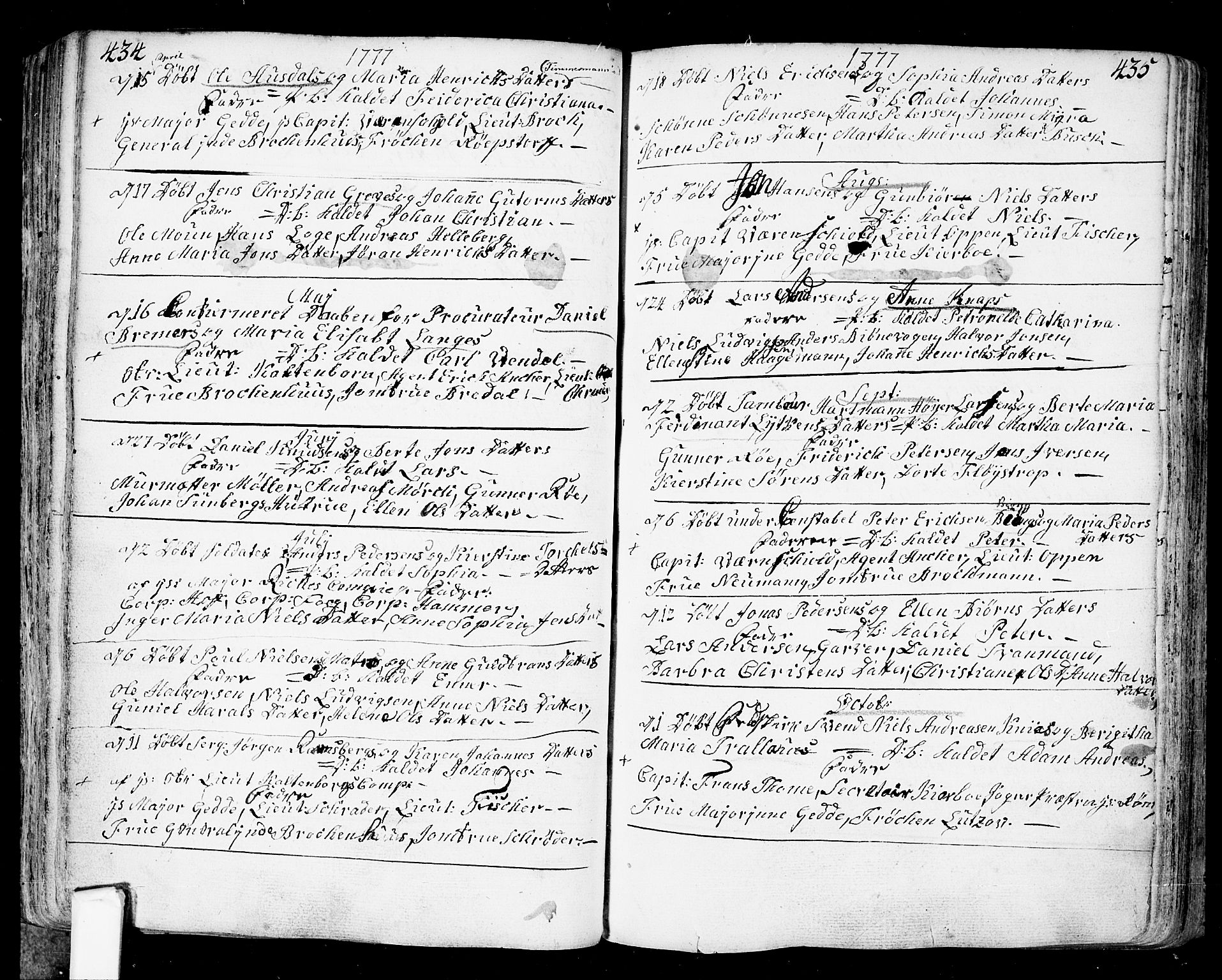 Fredrikstad prestekontor Kirkebøker, AV/SAO-A-11082/F/Fa/L0002: Parish register (official) no. 2, 1750-1804, p. 434-435