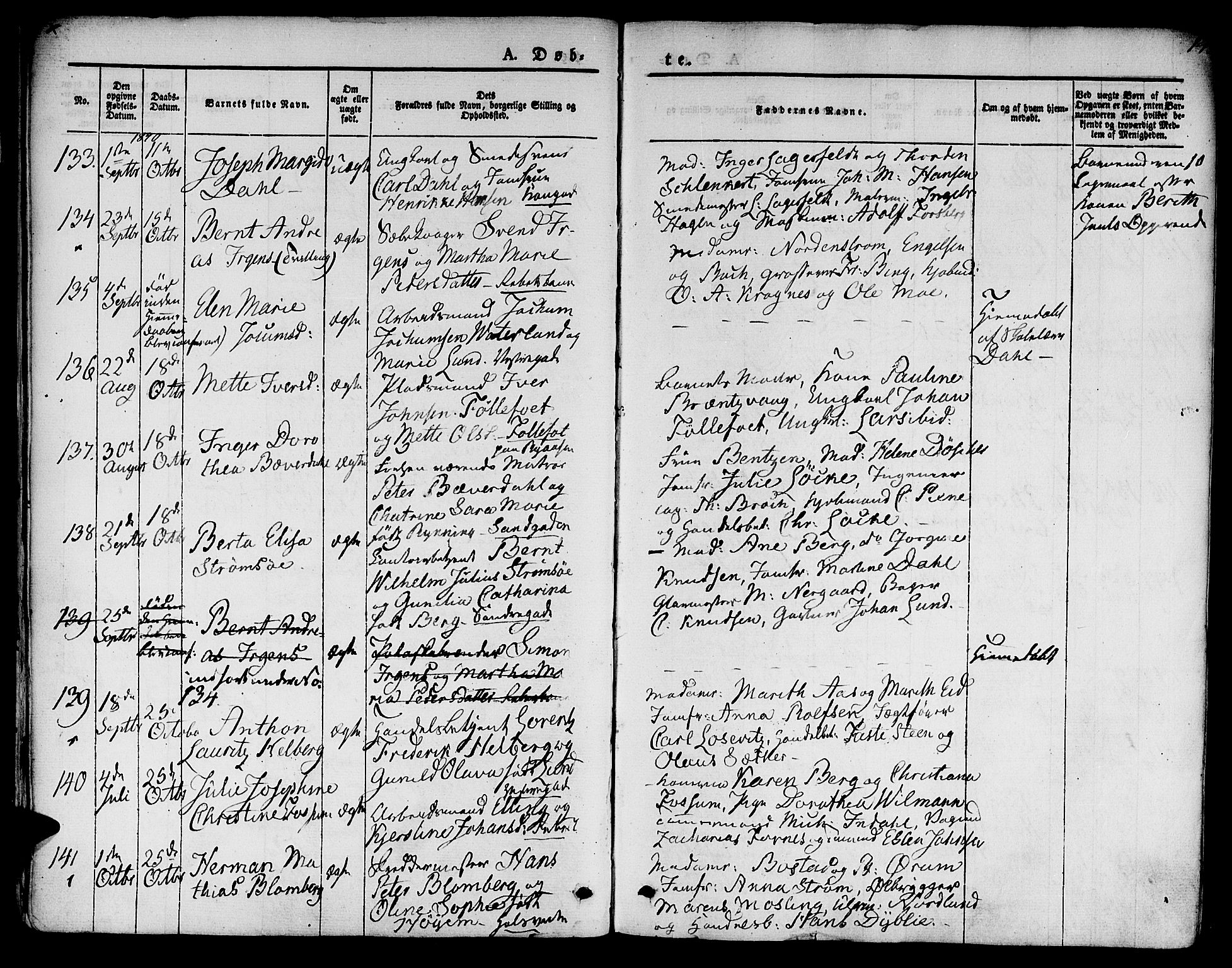 Ministerialprotokoller, klokkerbøker og fødselsregistre - Sør-Trøndelag, AV/SAT-A-1456/601/L0048: Parish register (official) no. 601A16, 1840-1847, p. 14