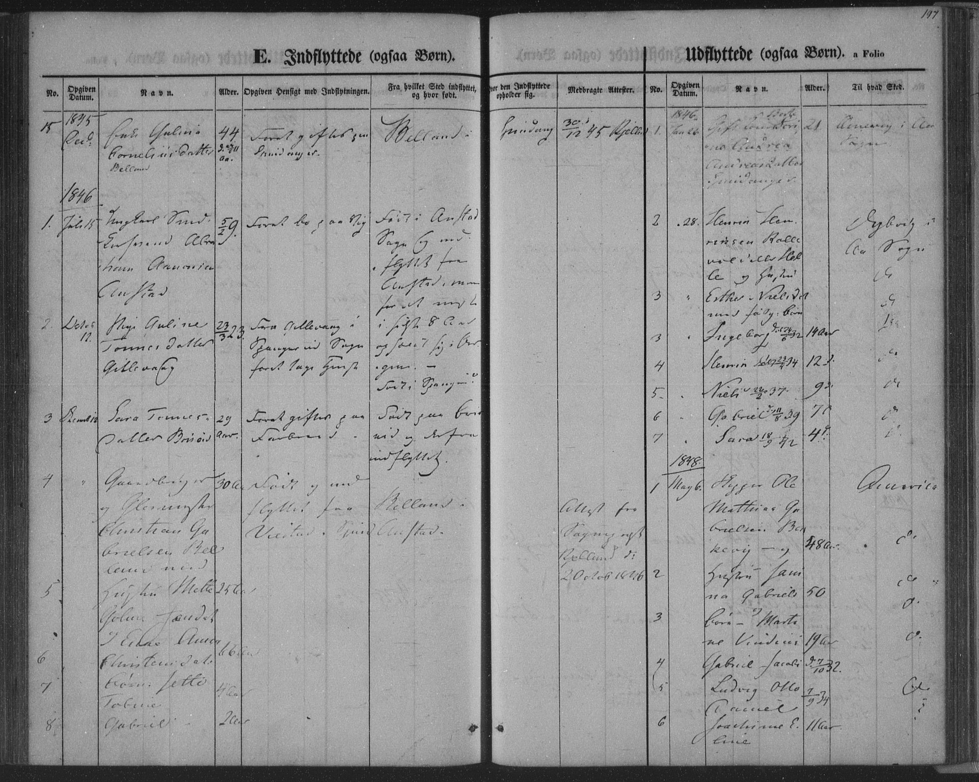 Herad sokneprestkontor, SAK/1111-0018/F/Fa/Fab/L0003: Parish register (official) no. A 3, 1844-1853, p. 197