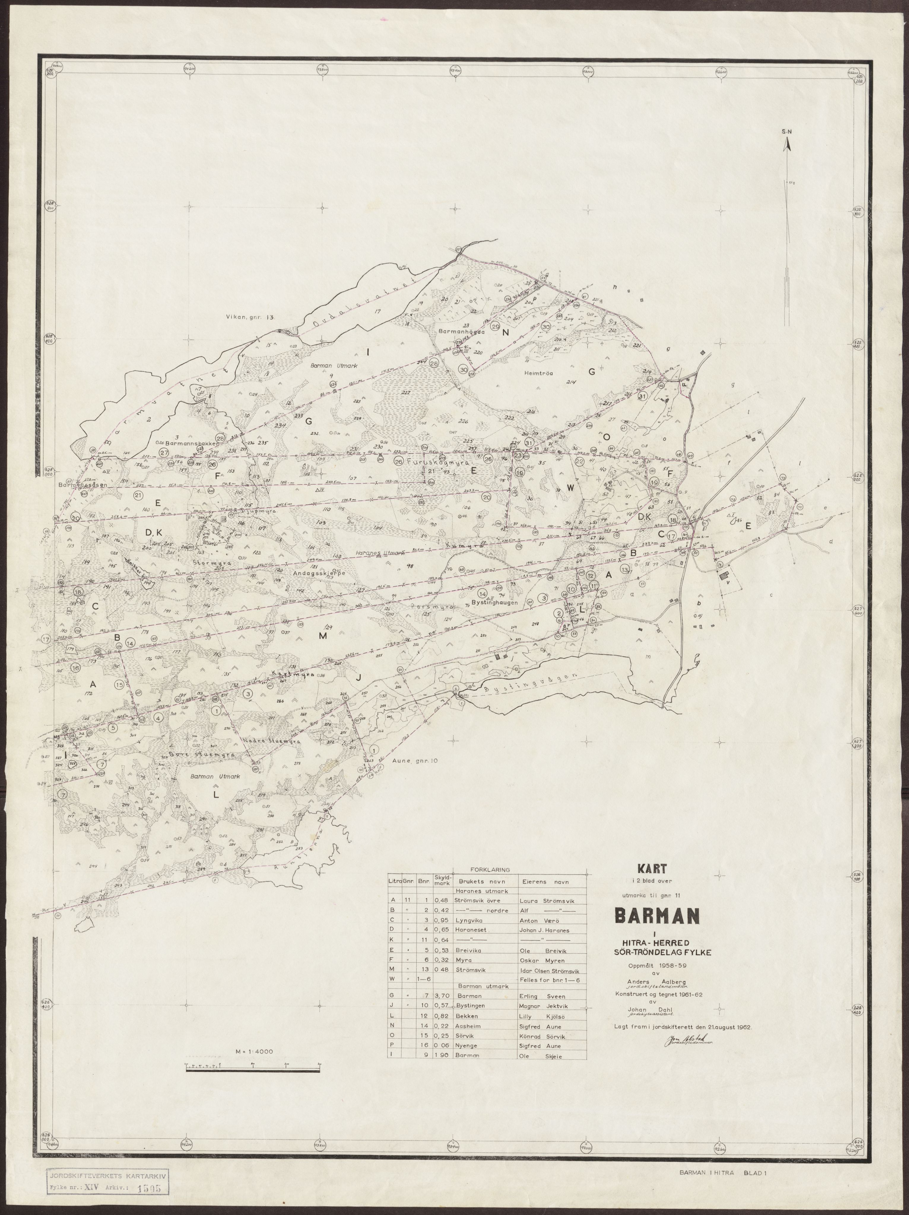 Jordskifteverkets kartarkiv, AV/RA-S-3929/T, 1859-1988, p. 2295