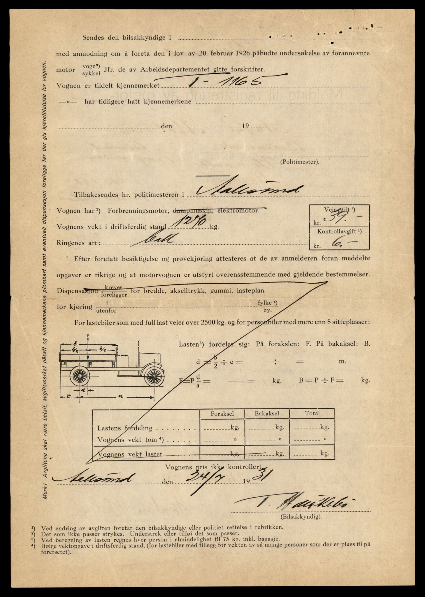 Møre og Romsdal vegkontor - Ålesund trafikkstasjon, AV/SAT-A-4099/F/Fe/L0003: Registreringskort for kjøretøy T 232 - T 340, 1927-1998, p. 2949