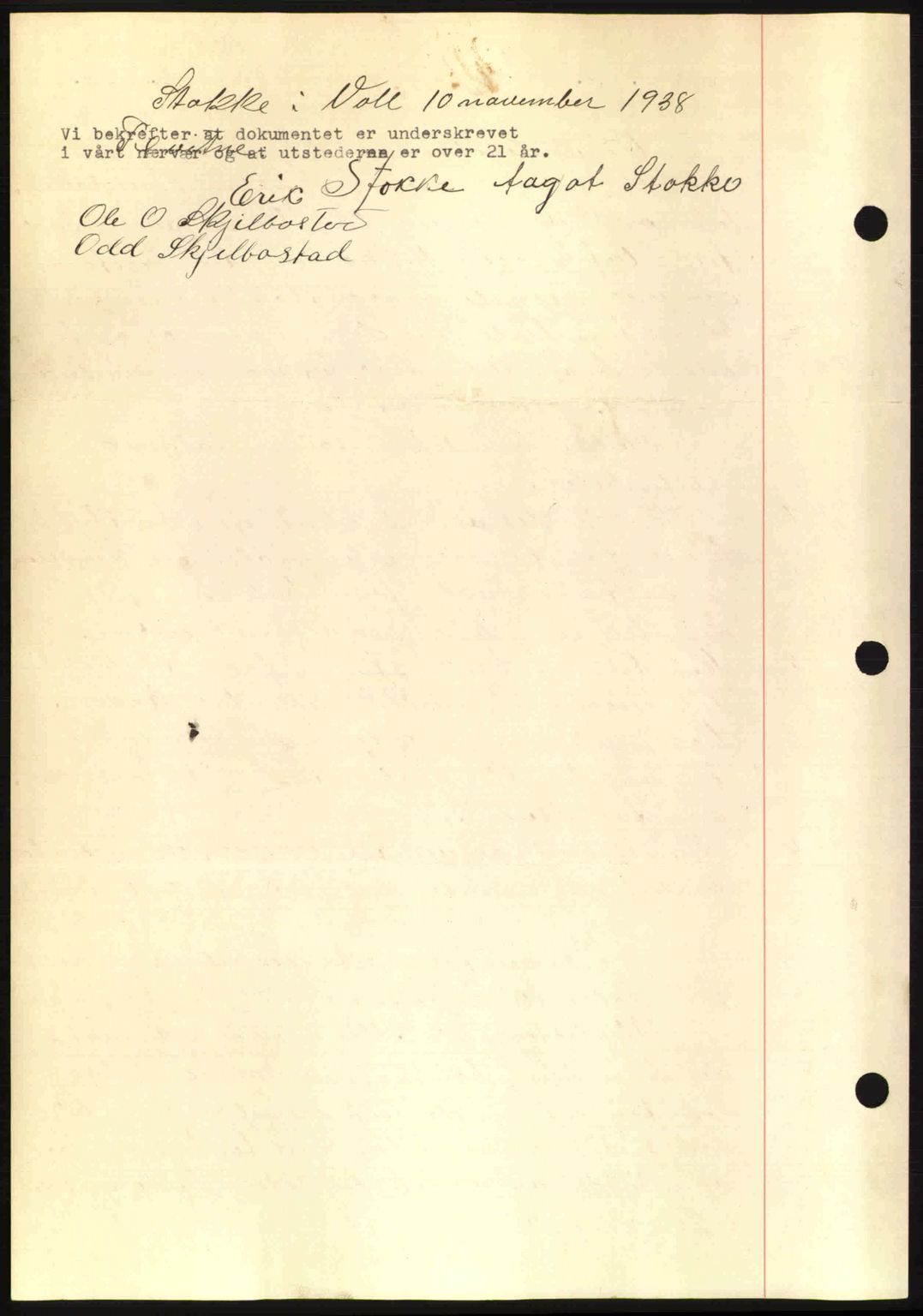 Romsdal sorenskriveri, AV/SAT-A-4149/1/2/2C: Mortgage book no. A6, 1938-1939, Diary no: : 2456/1938