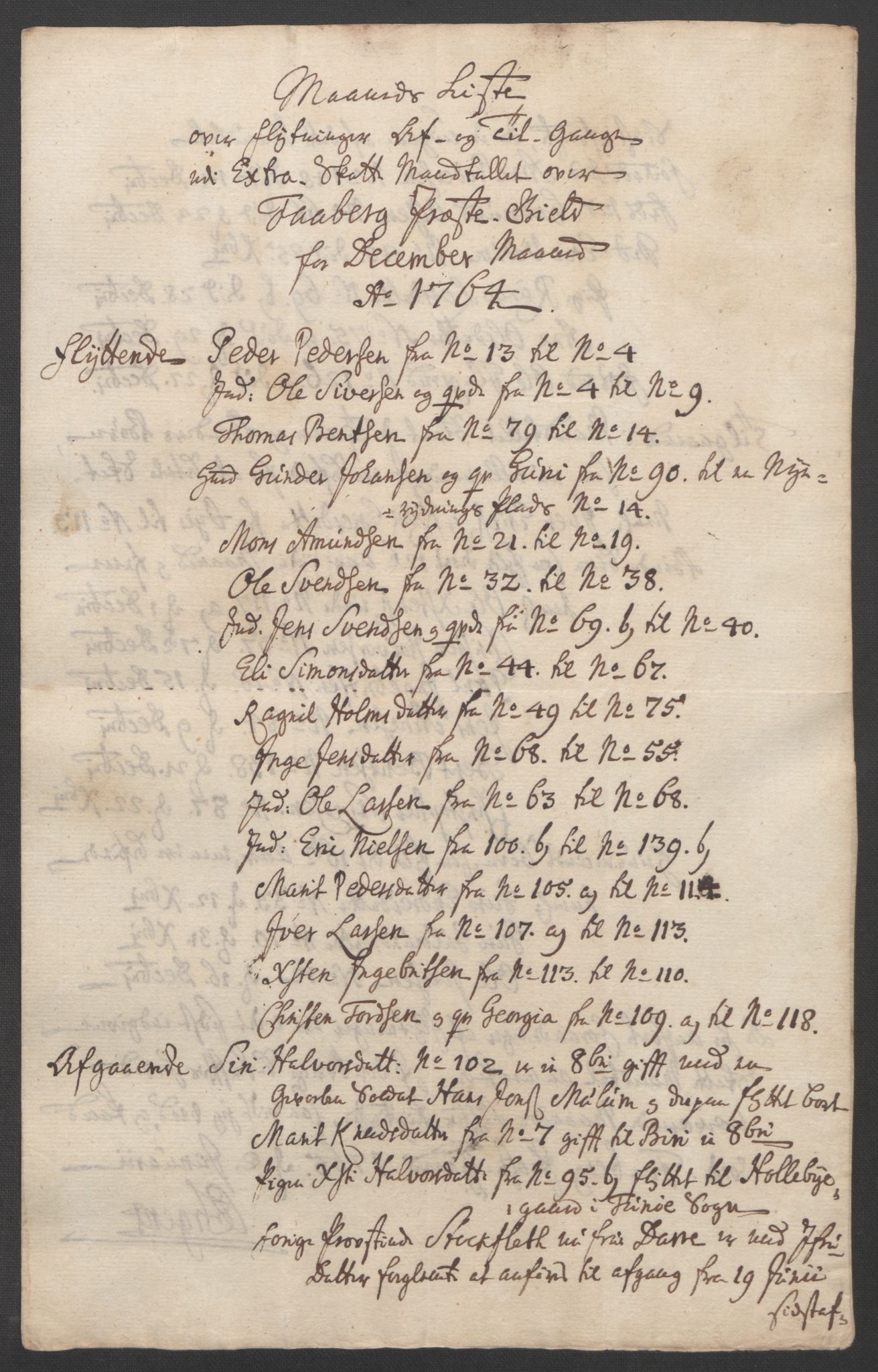 Rentekammeret inntil 1814, Reviderte regnskaper, Fogderegnskap, RA/EA-4092/R17/L1266: Ekstraskatten Gudbrandsdal, 1762-1766, p. 349