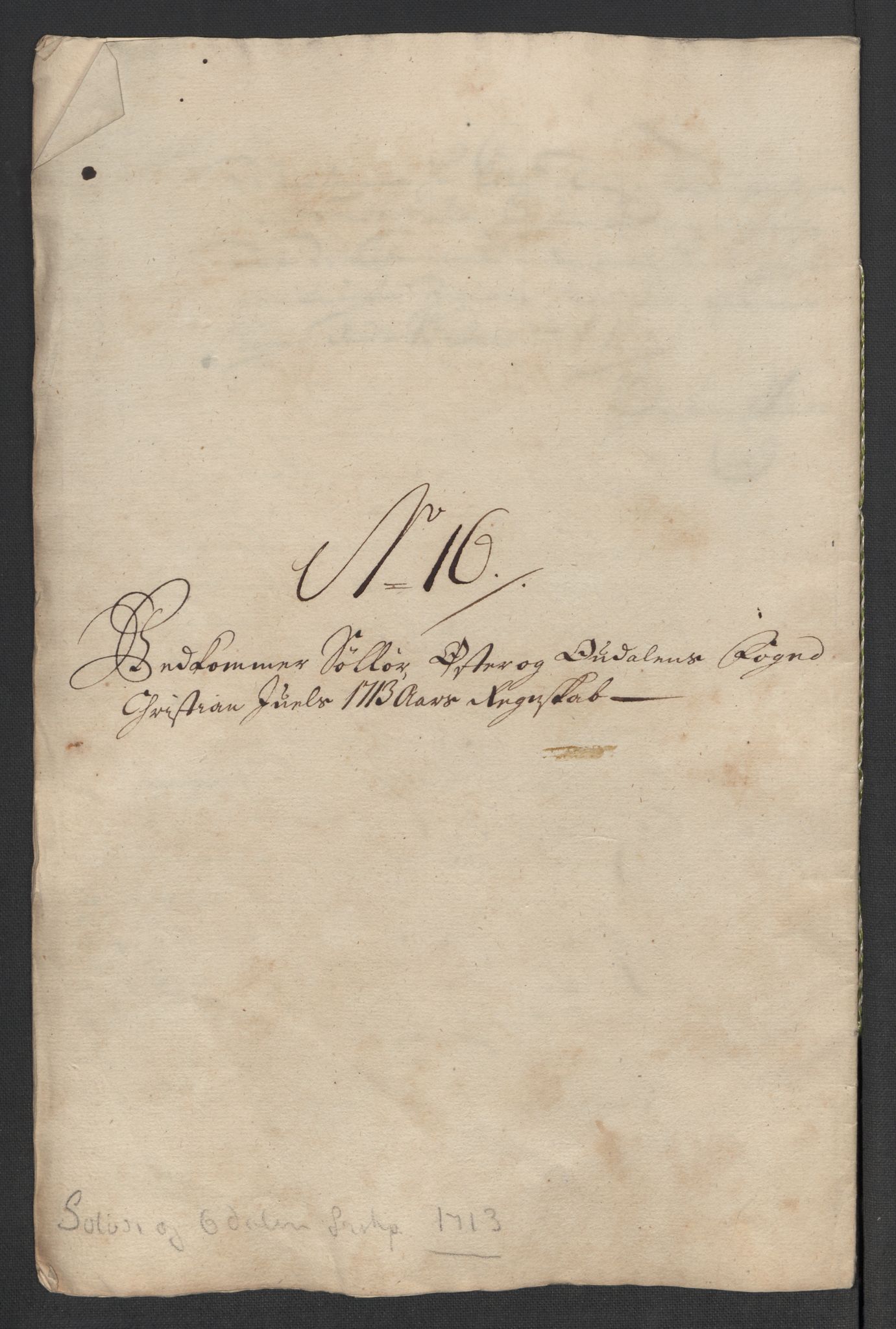 Rentekammeret inntil 1814, Reviderte regnskaper, Fogderegnskap, RA/EA-4092/R13/L0850: Fogderegnskap Solør, Odal og Østerdal, 1713, p. 284