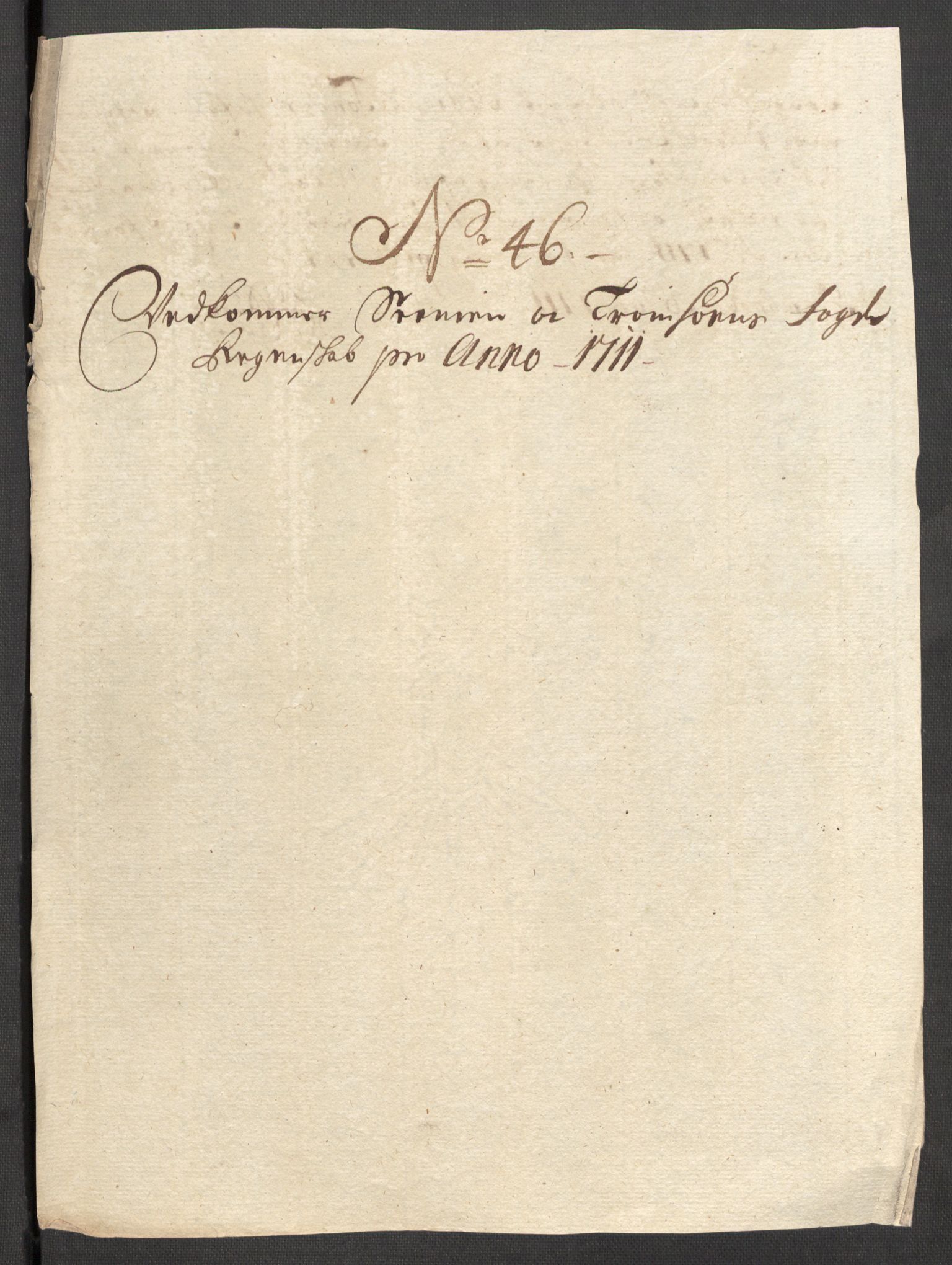 Rentekammeret inntil 1814, Reviderte regnskaper, Fogderegnskap, AV/RA-EA-4092/R68/L4758: Fogderegnskap Senja og Troms, 1711-1712, p. 279