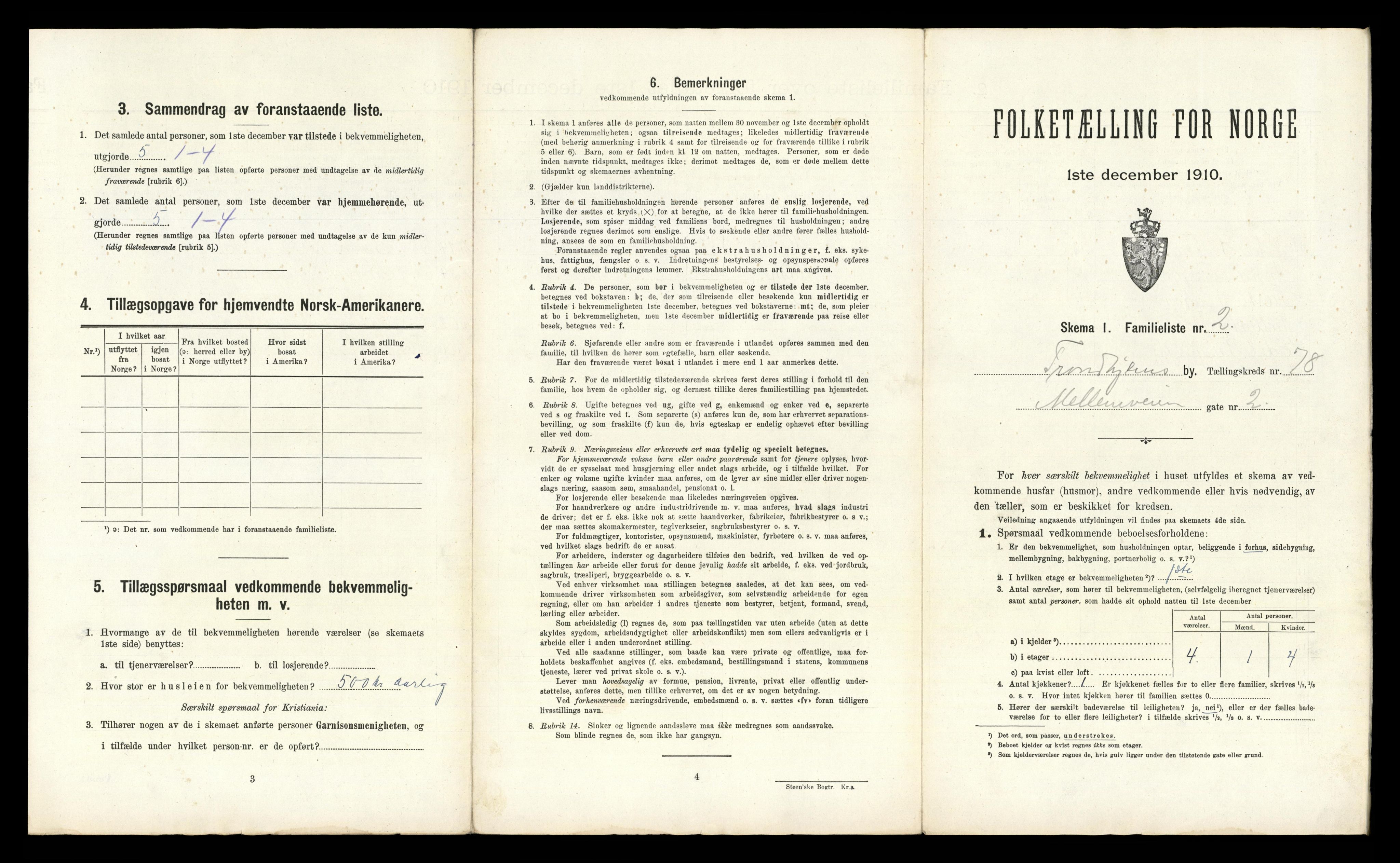 RA, 1910 census for Trondheim, 1910, p. 23637