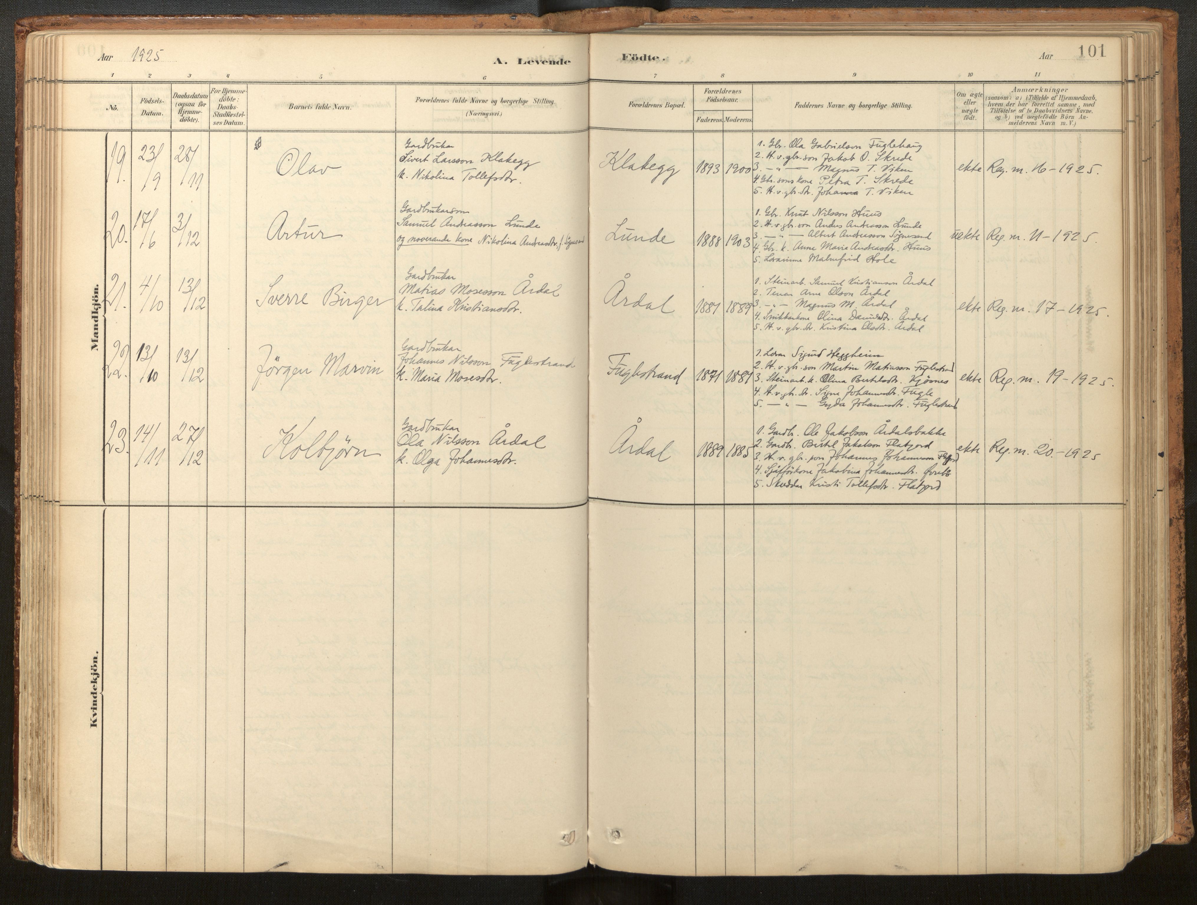 Jølster sokneprestembete, SAB/A-80701/H/Haa/Haac/L0001: Parish register (official) no. C 1, 1882-1928, p. 101