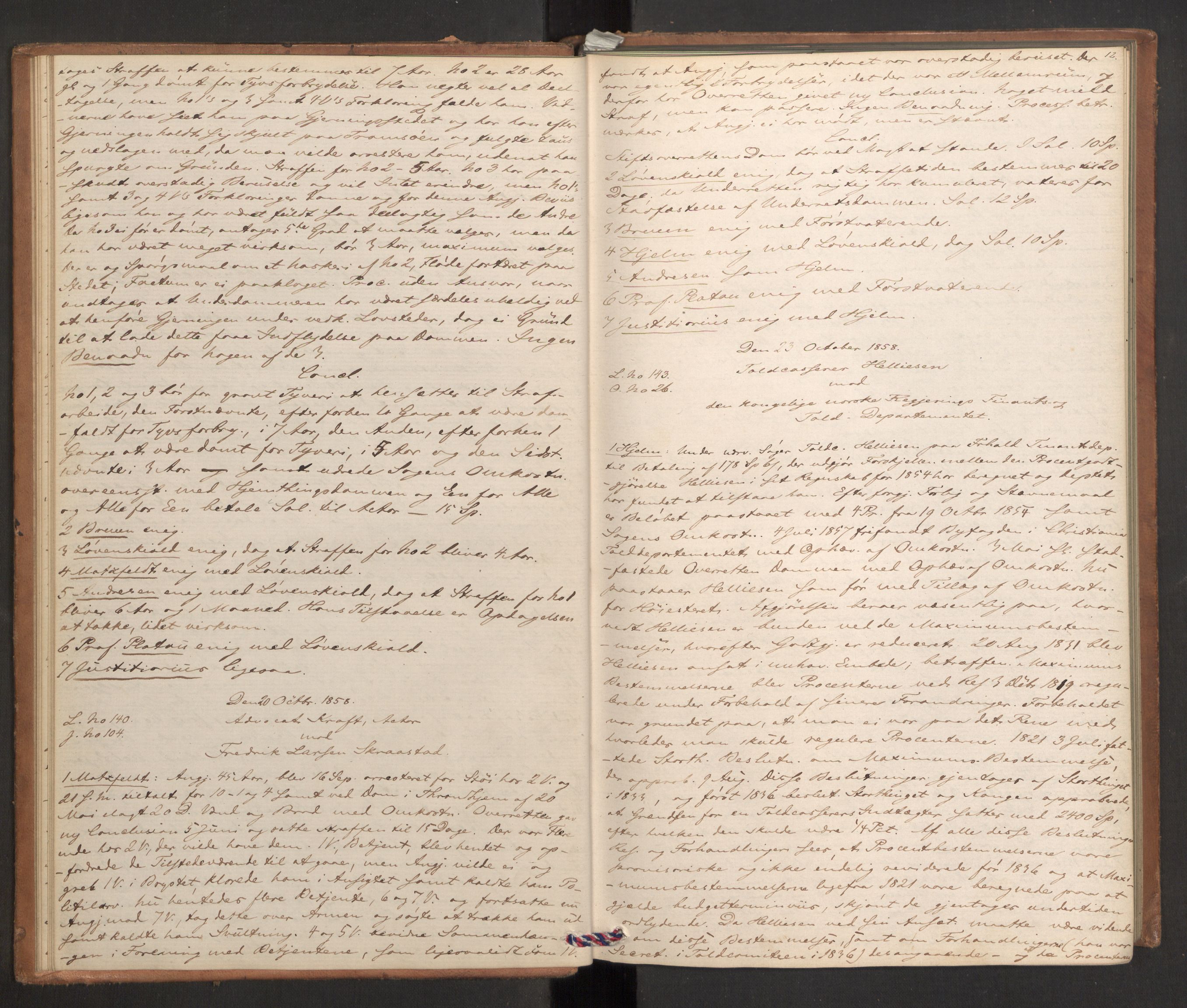 Høyesterett, AV/RA-S-1002/E/Eb/Ebb/L0049/0002: Voteringsprotokoller / Voteringsprotokoll, 1858-1859, p. 11b-12a