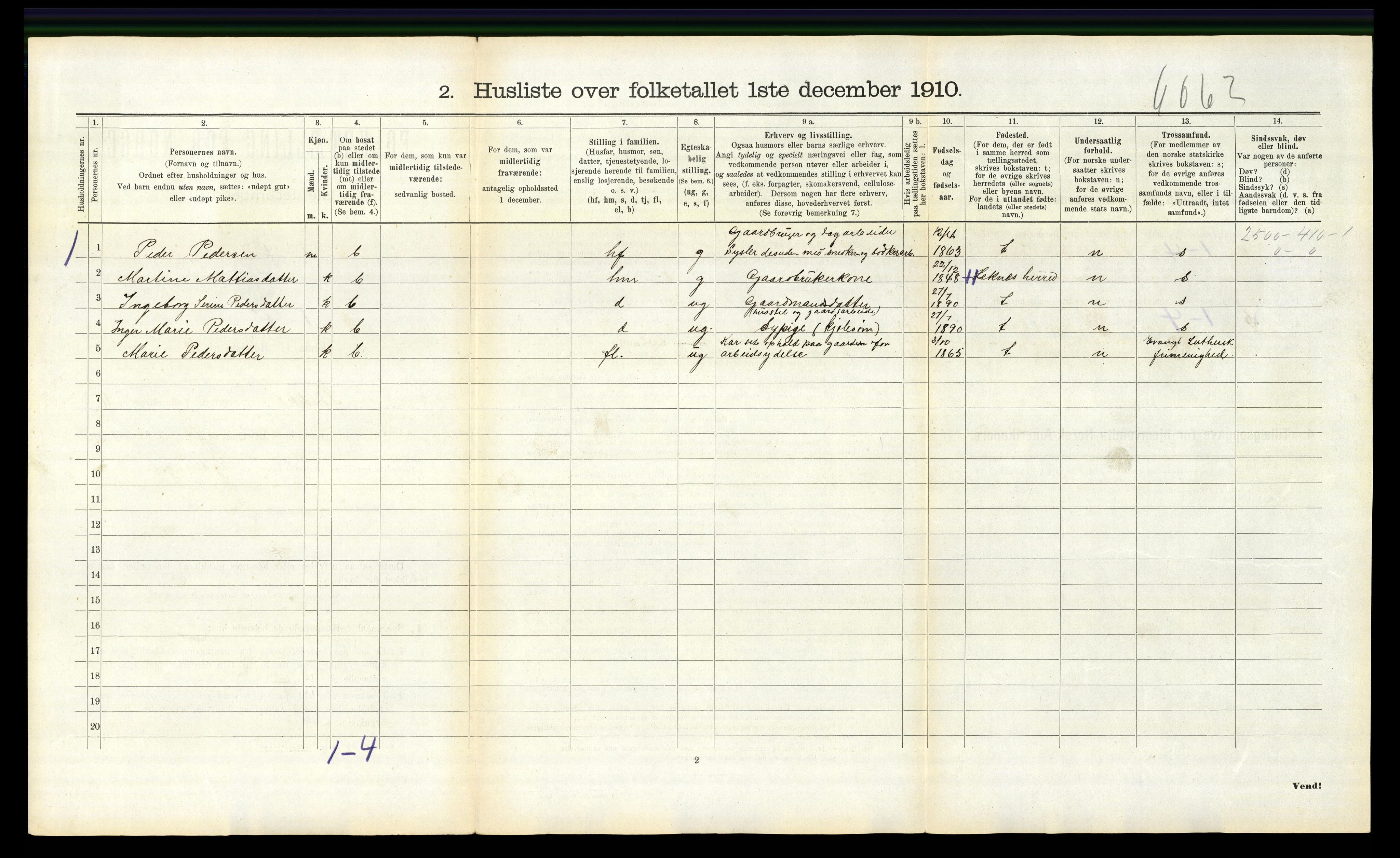 RA, 1910 census for Søndeled, 1910, p. 913